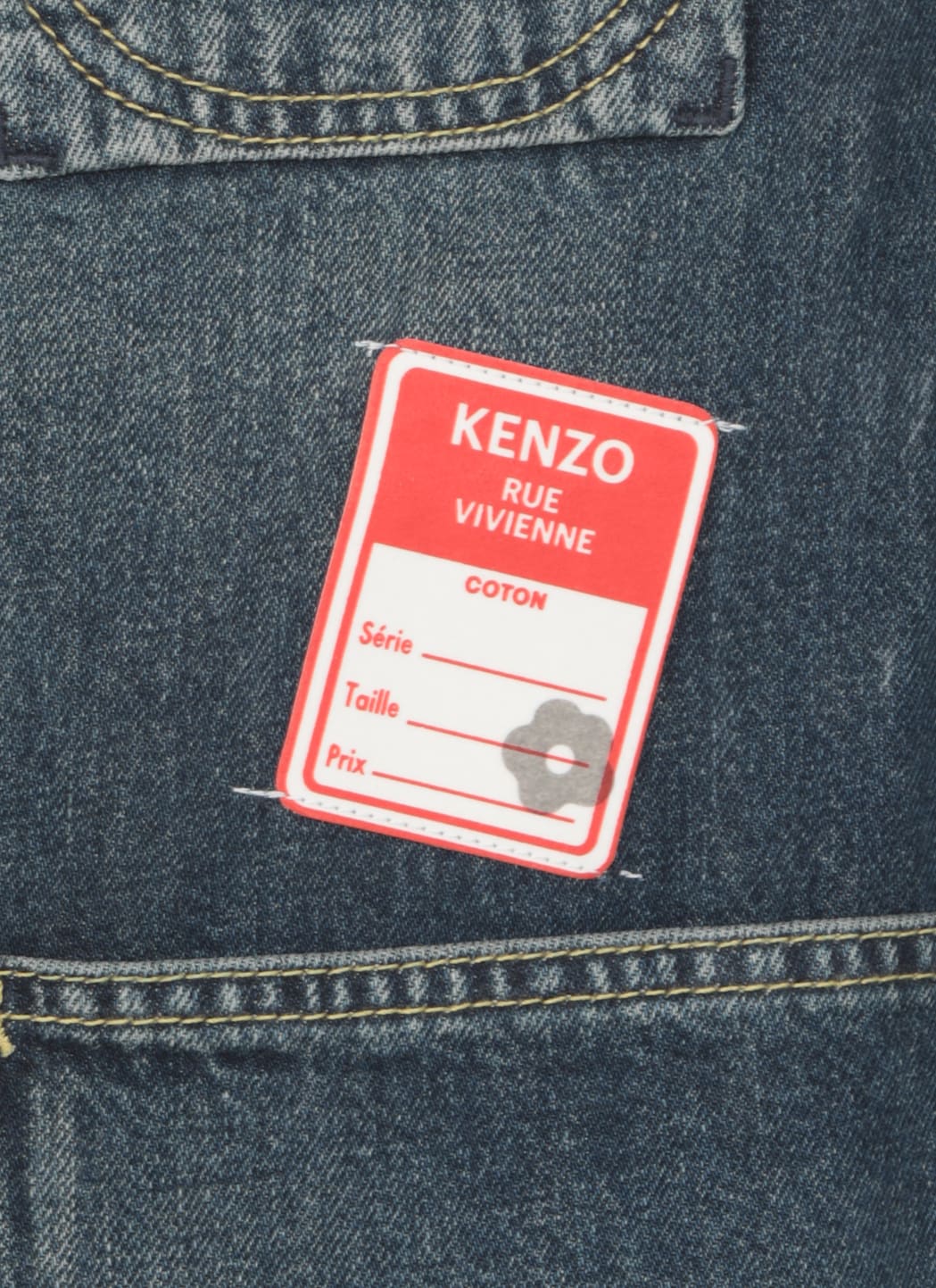 Shop Kenzo Workwear Jeans Jacket In Denim