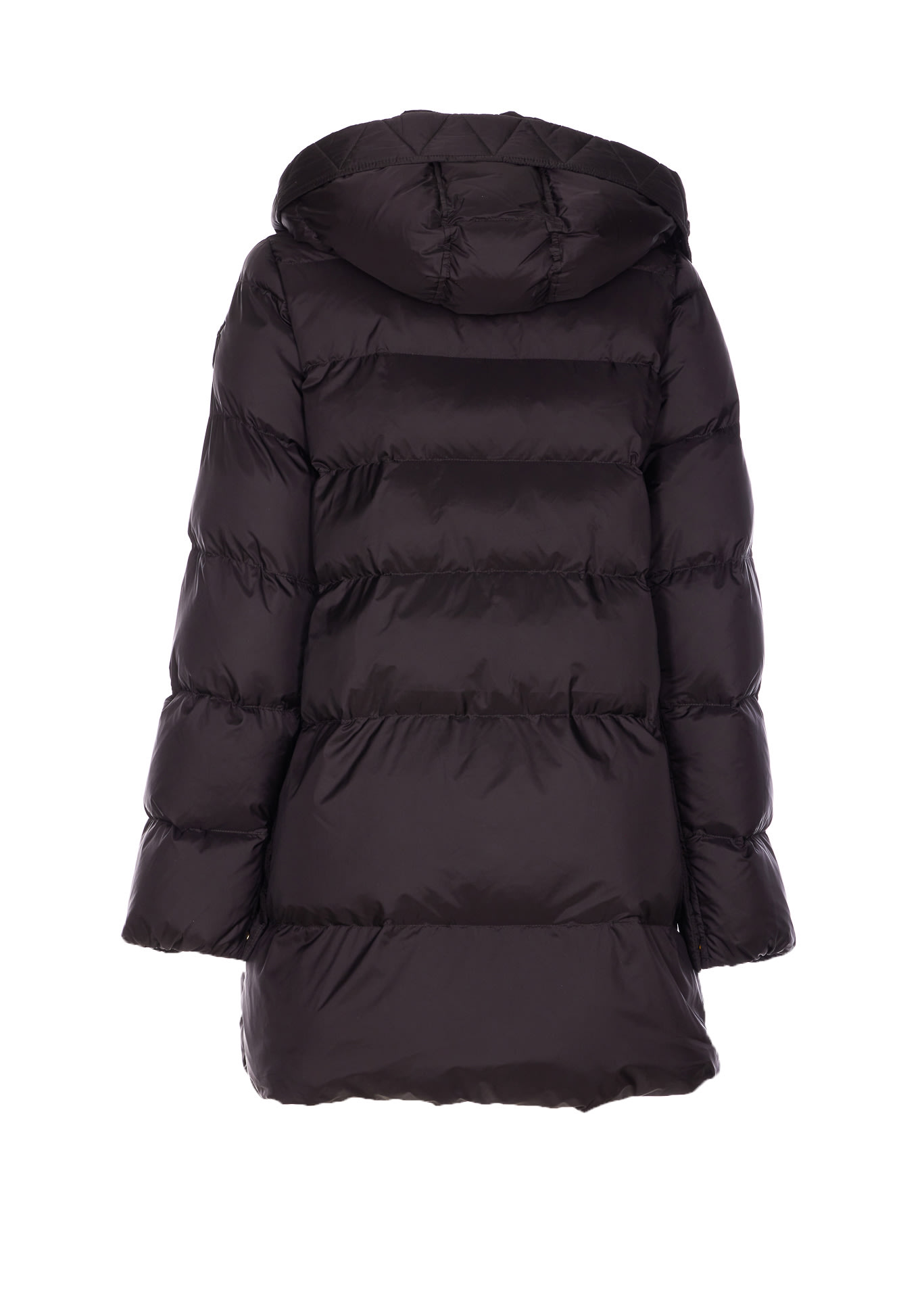 Pinko Padded Removable-hood Coat In Black