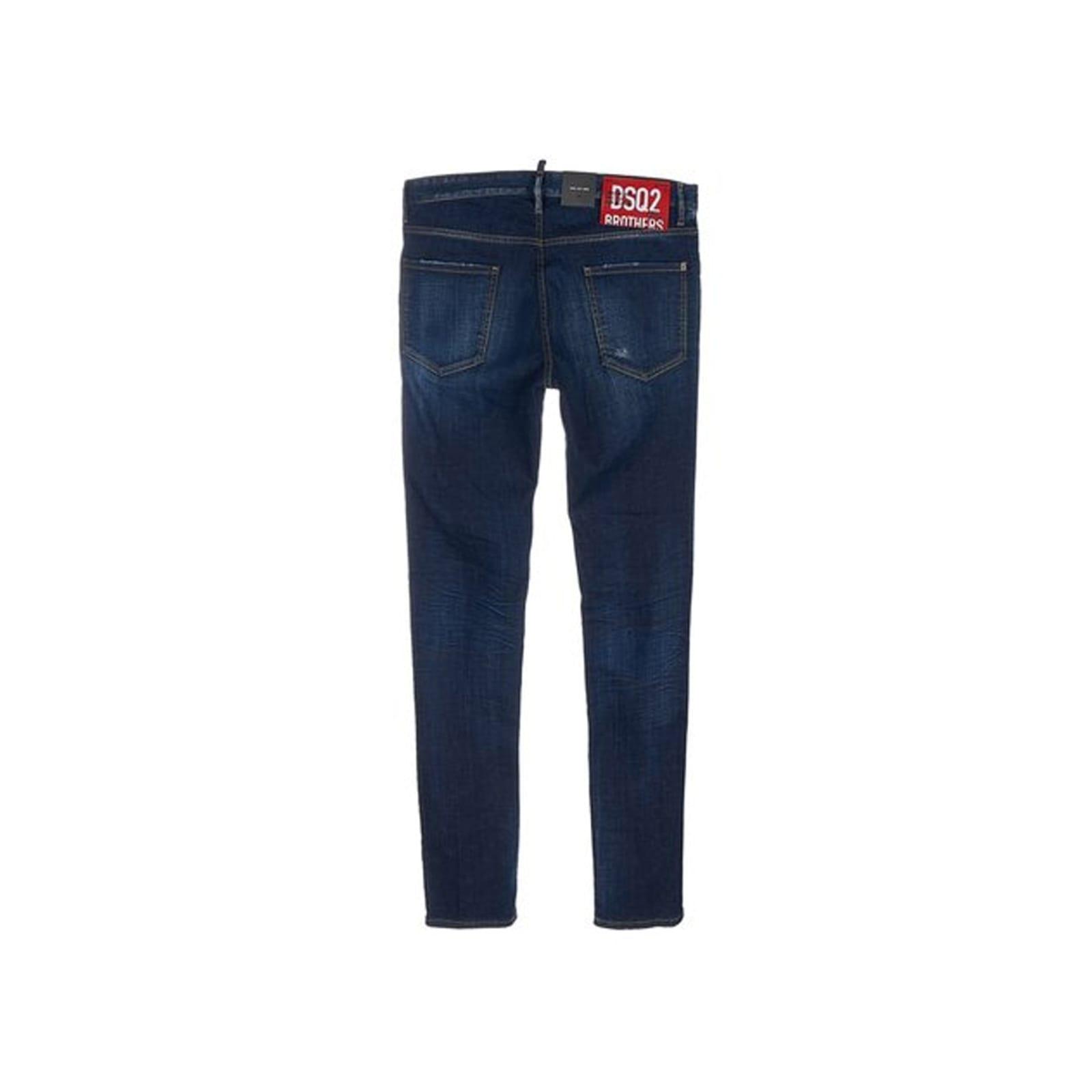 Shop Dsquared2 Cotton Denim Jeans In Blue