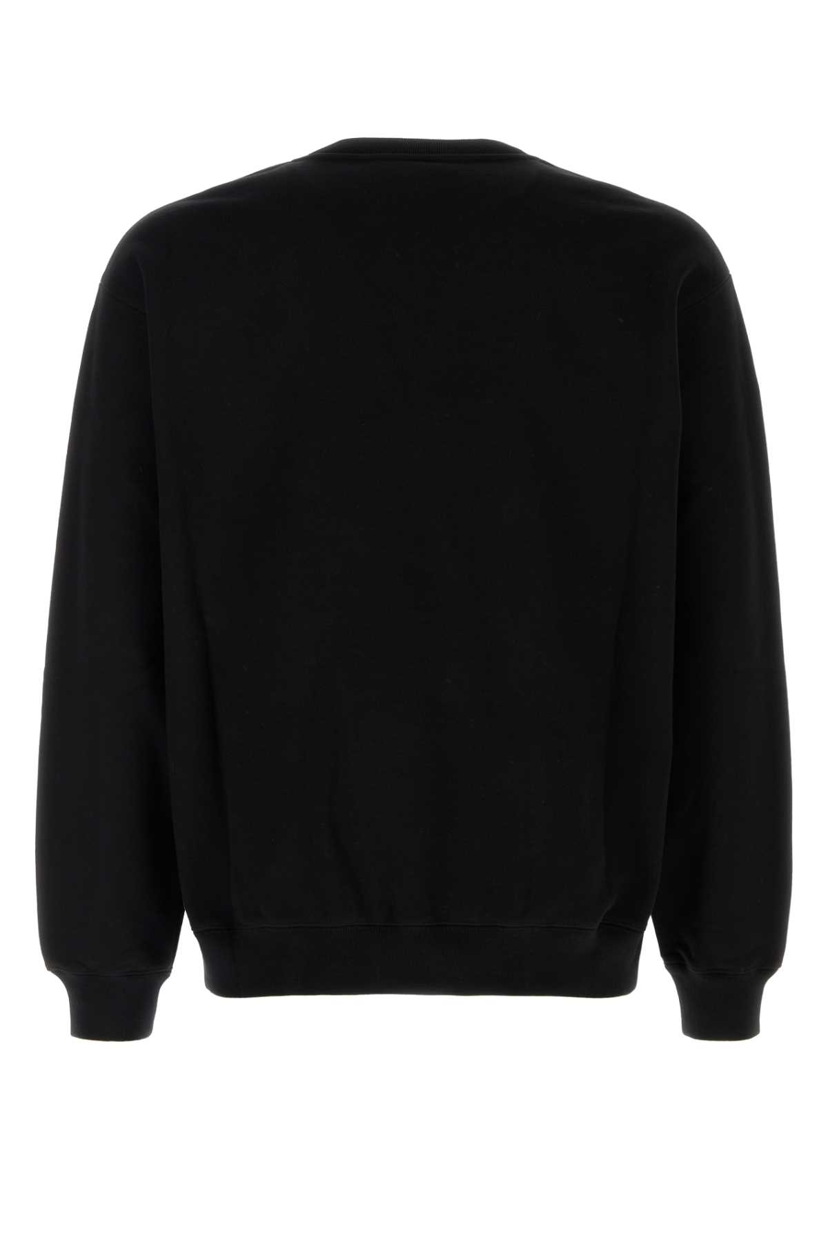 Shop Gucci Black Cotton Sweatshirt In Blackmix