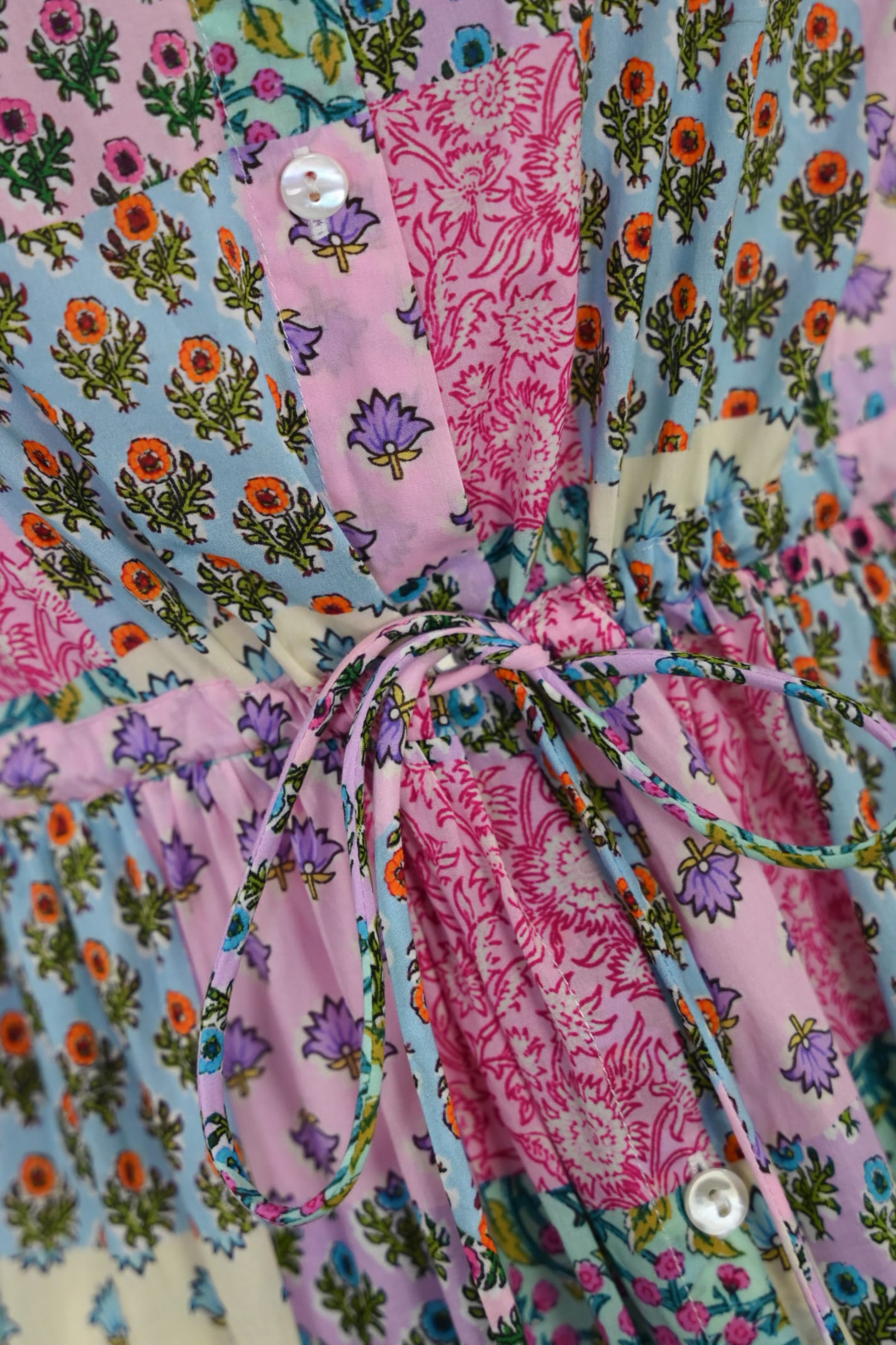 Shop Mc2 Saint Barth Jodie Radical Patch Dress In Cotton In Rosa