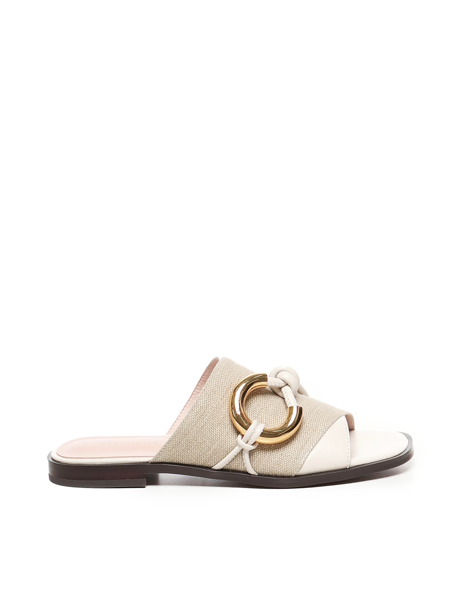 Shop Coccinelle Carmy Canvas Flat Sandals