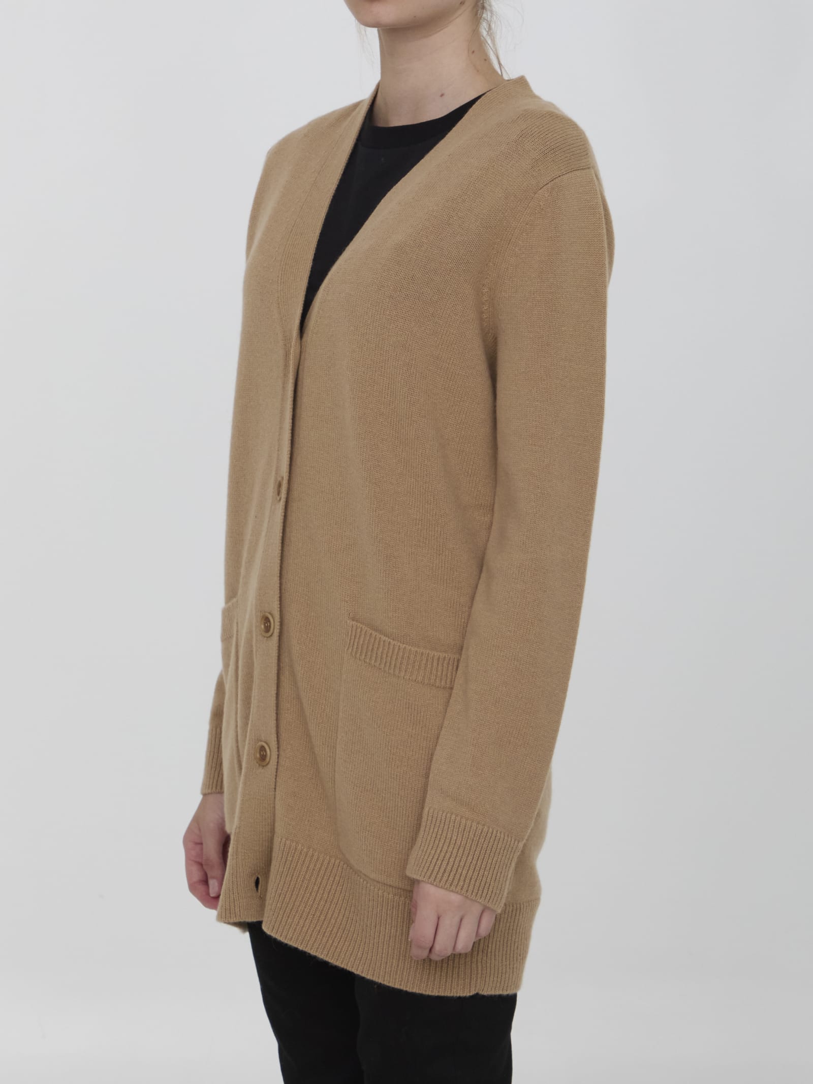 Shop Max Mara Villar Cardigan In Camel