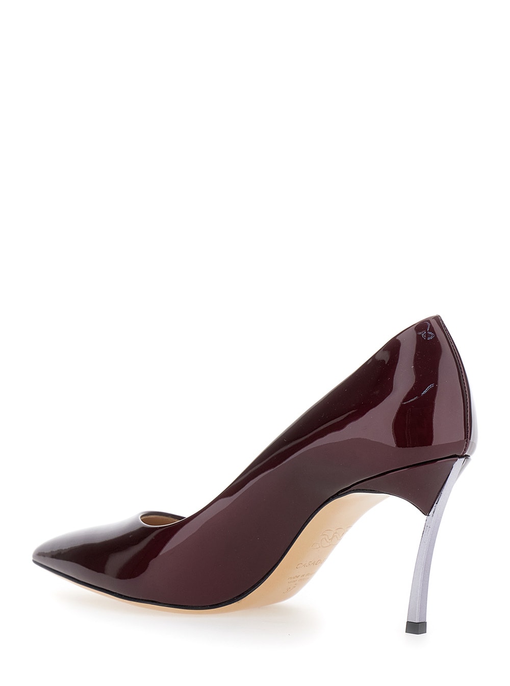 Casadei Bordeaux Pumps With High Stiletto Heel In Patent Leather Woman In Burgundy