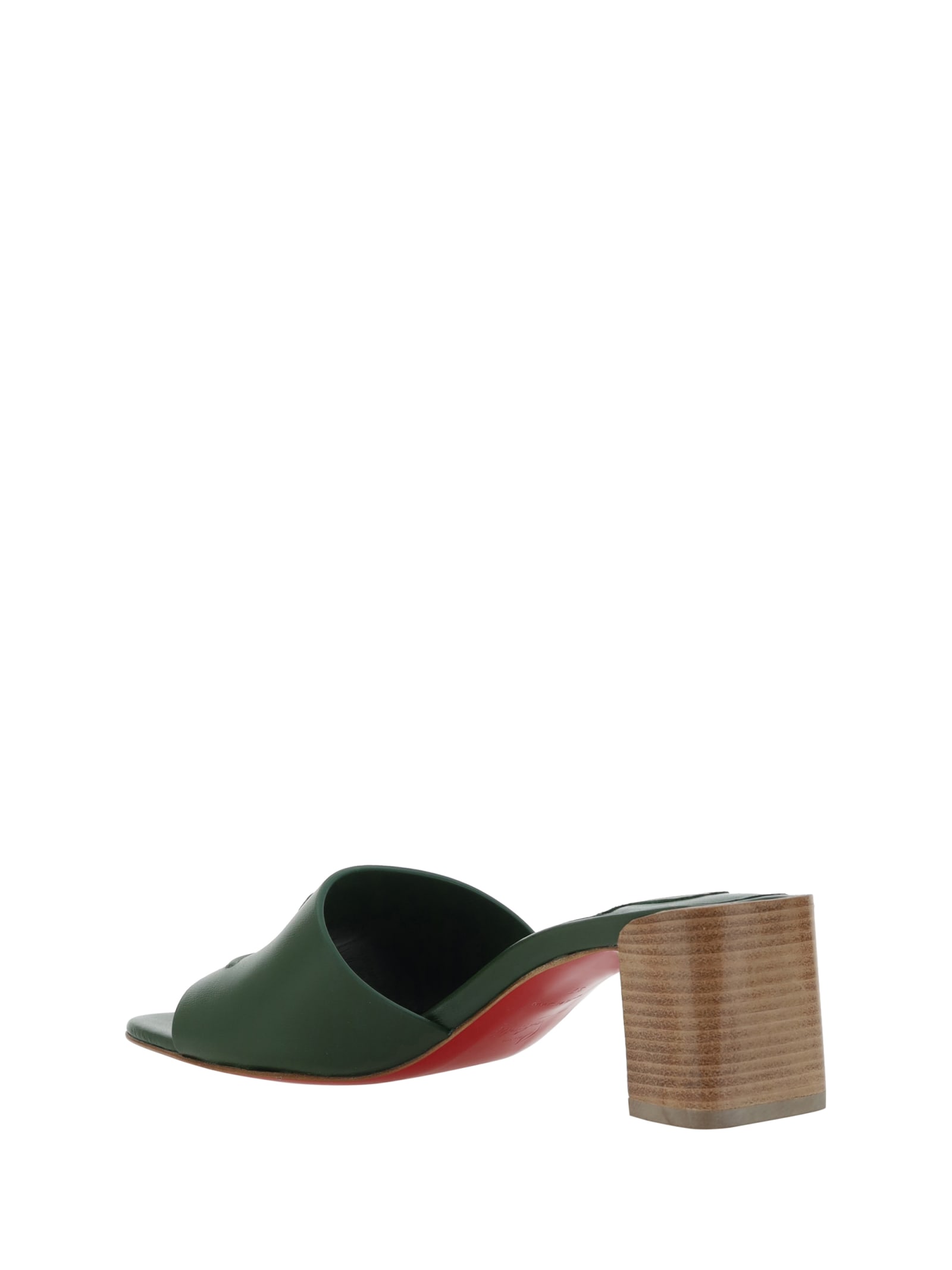 Shop Christian Louboutin Sandals In Green