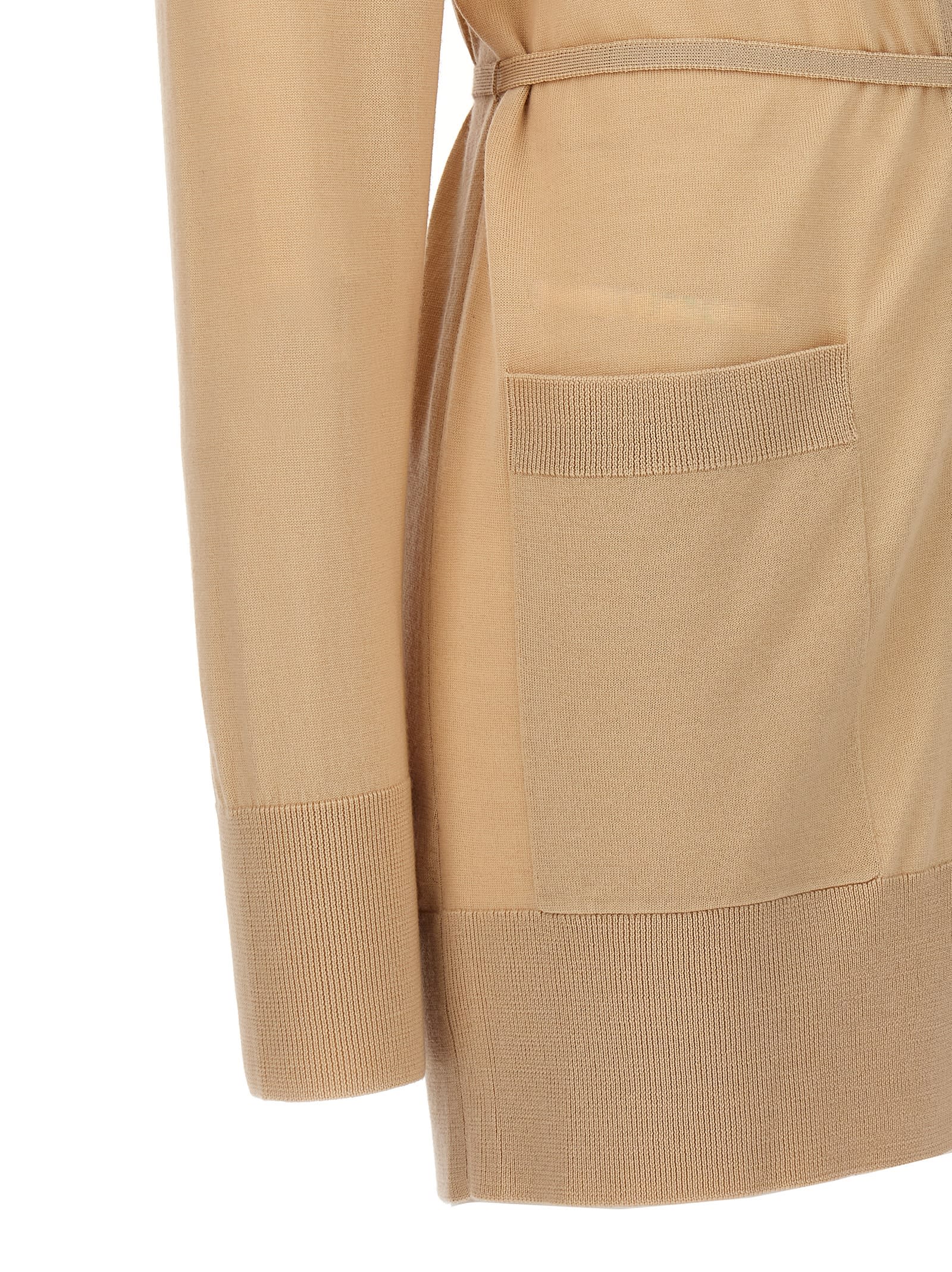 Shop Chloé Belt Cardigan At The Waist In Hot Sand