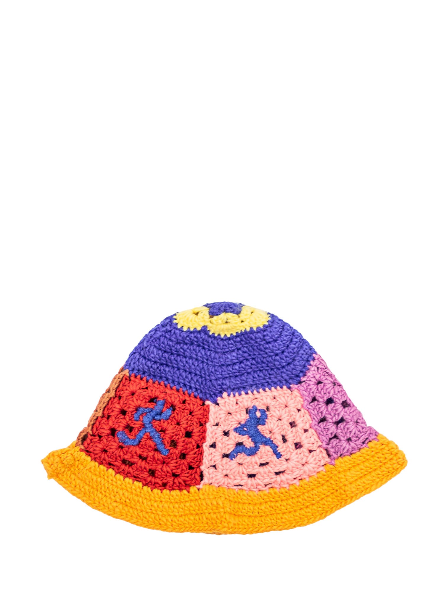 Shop Kidsuper Crochet Hat In Multi