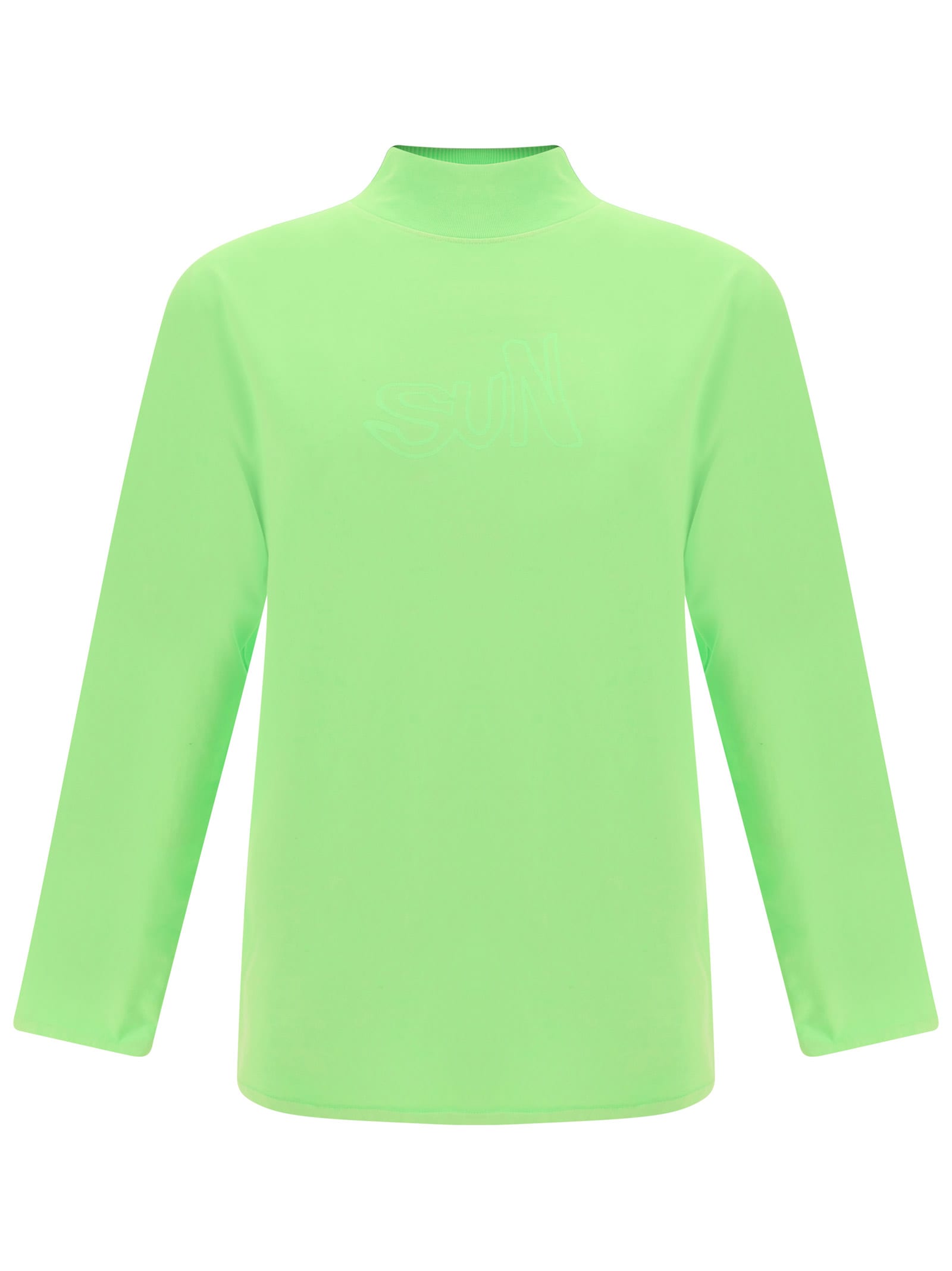 Shop Erl Long Sleeve Jersey In Green