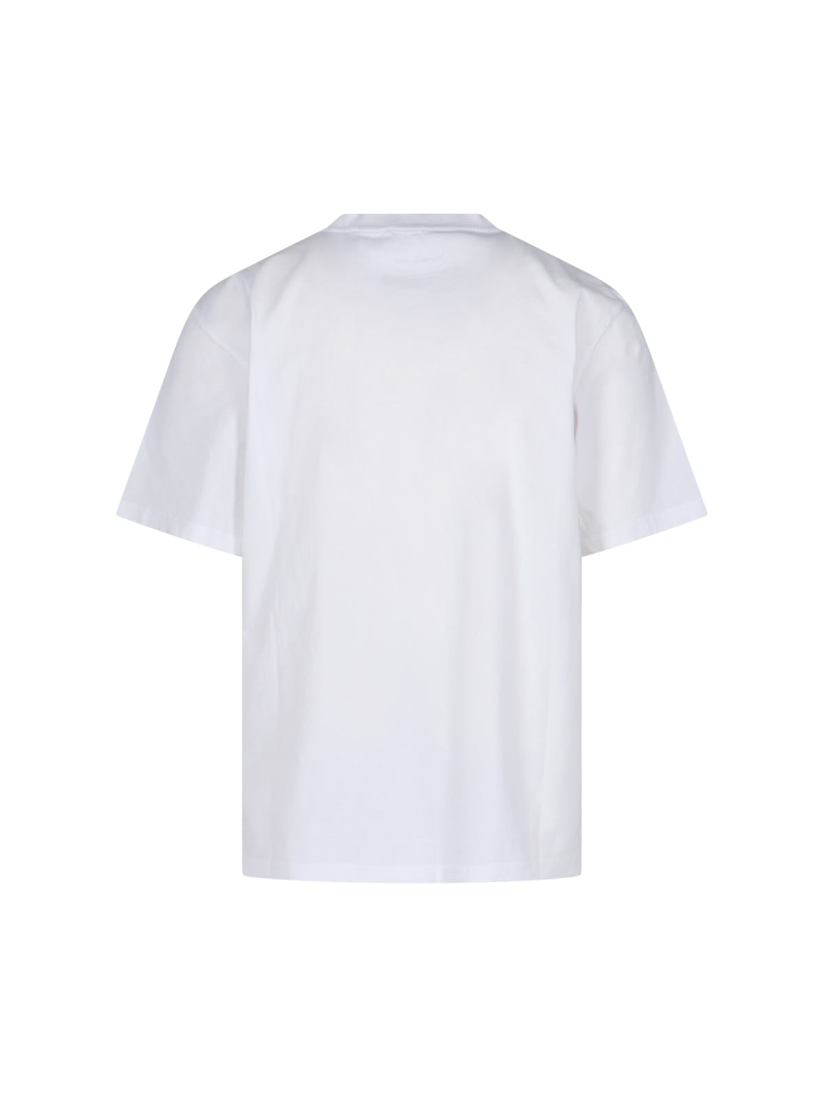 Martine Rose Regular Fit Crew Neck Short Sleeve Top In White