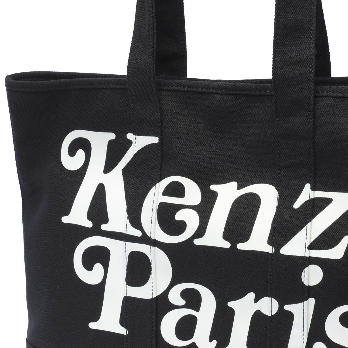 Shop Kenzo Utility Verdy  Paris Tote Bag In Noir