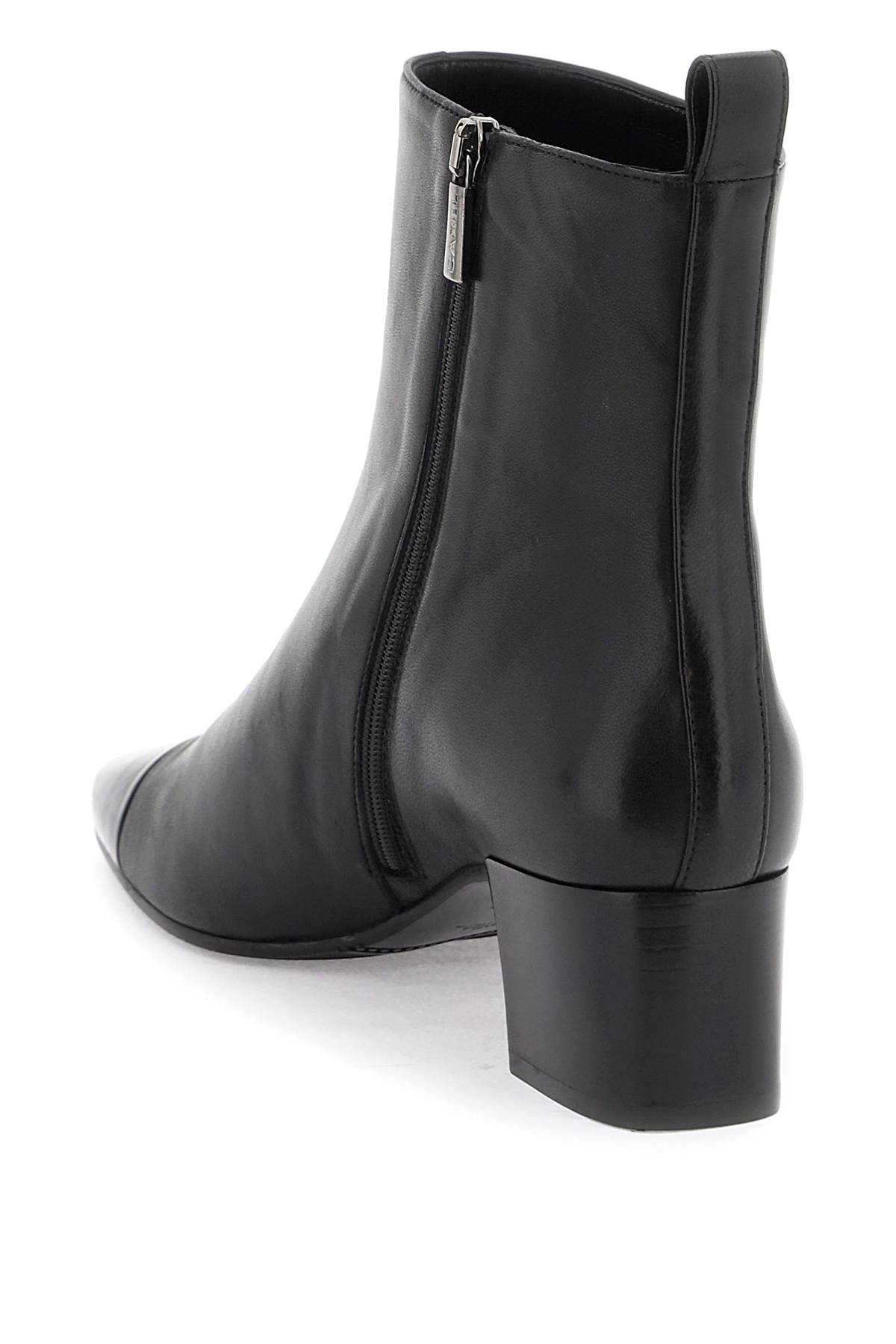 ESTIME black patent leather ankle boots