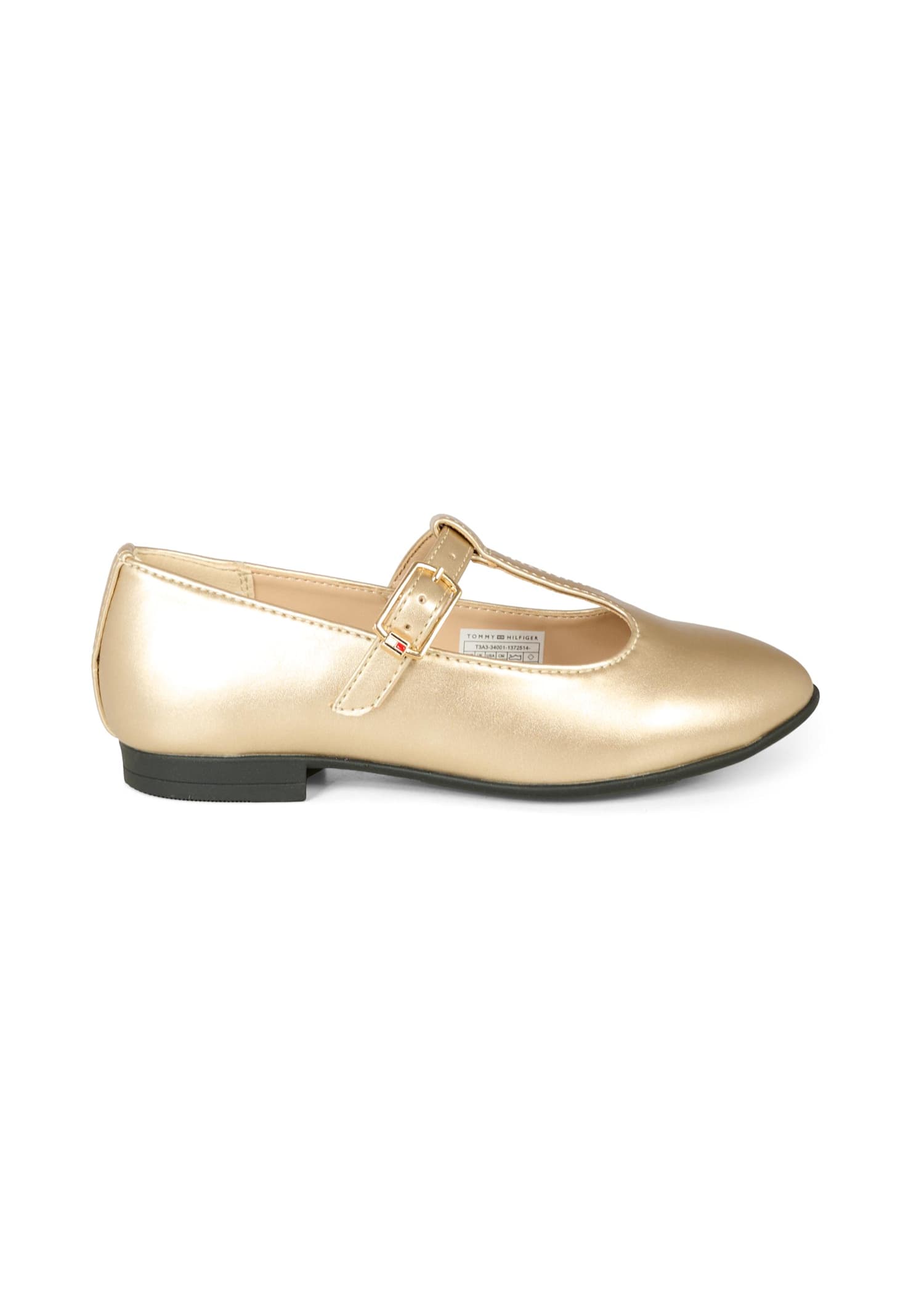 Tommy Hilfiger Kids' Golden Ballet Flats For Girl With Flag