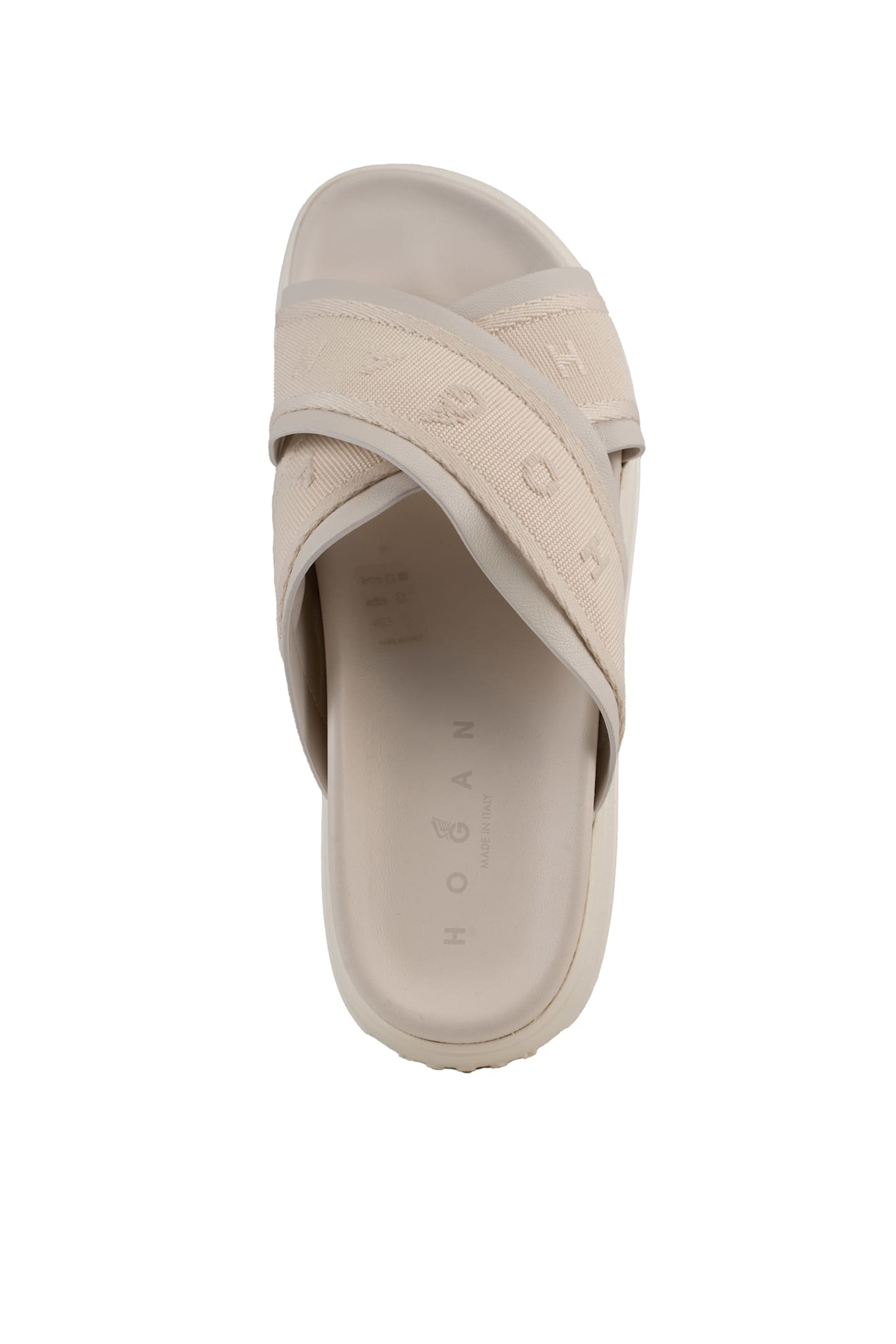 Hogan Plateausandalen Skyscraper Mit Leder In White