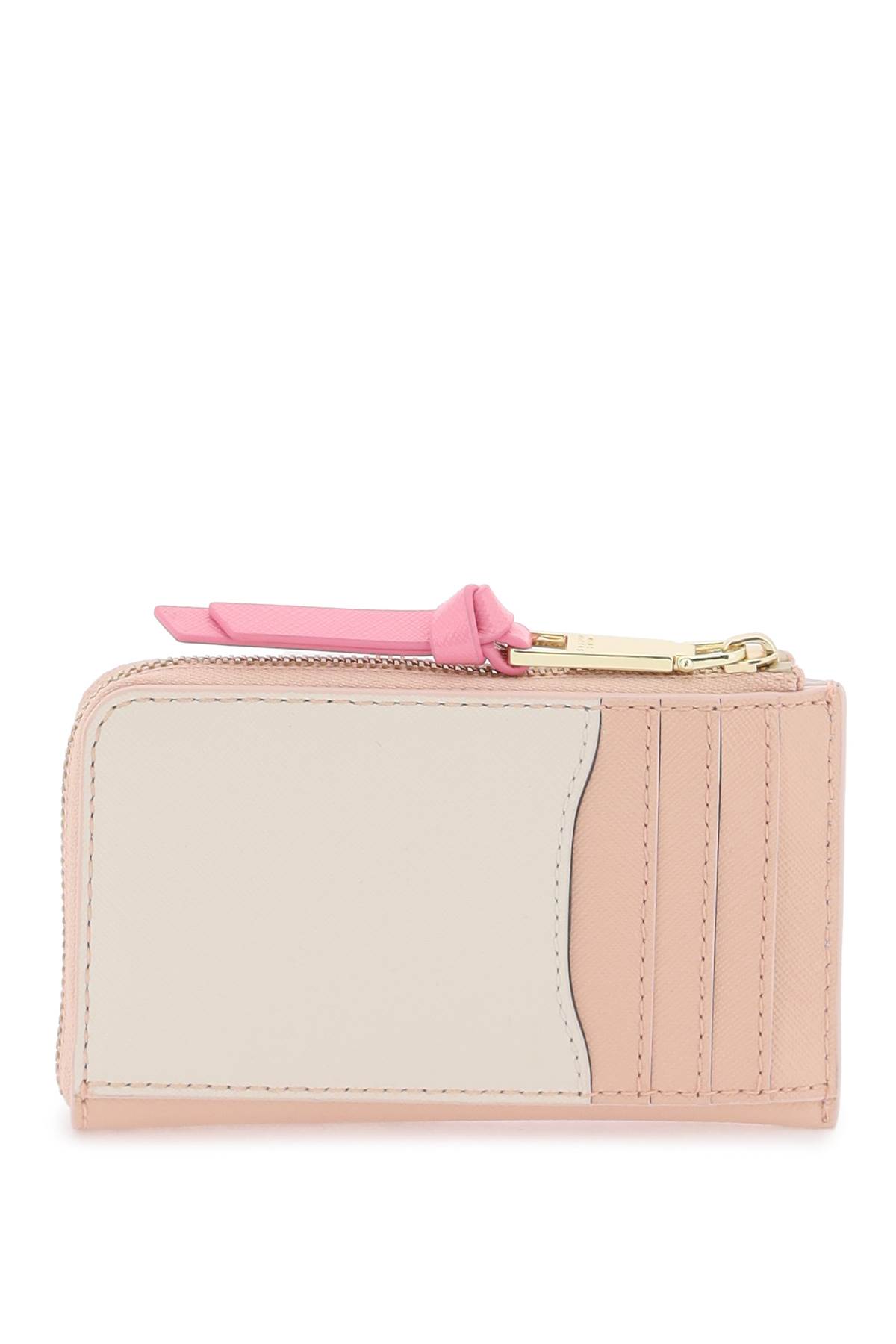 Shop Marc Jacobs The Utility Snapshot Top Zip Multi Wallet In Rose Multi
