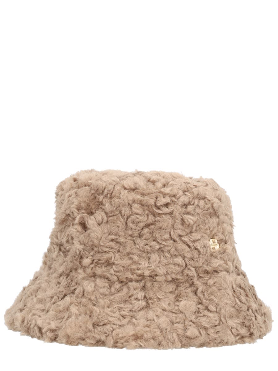 Hugo Boss Logo-plaque Bucket Hat In Brown