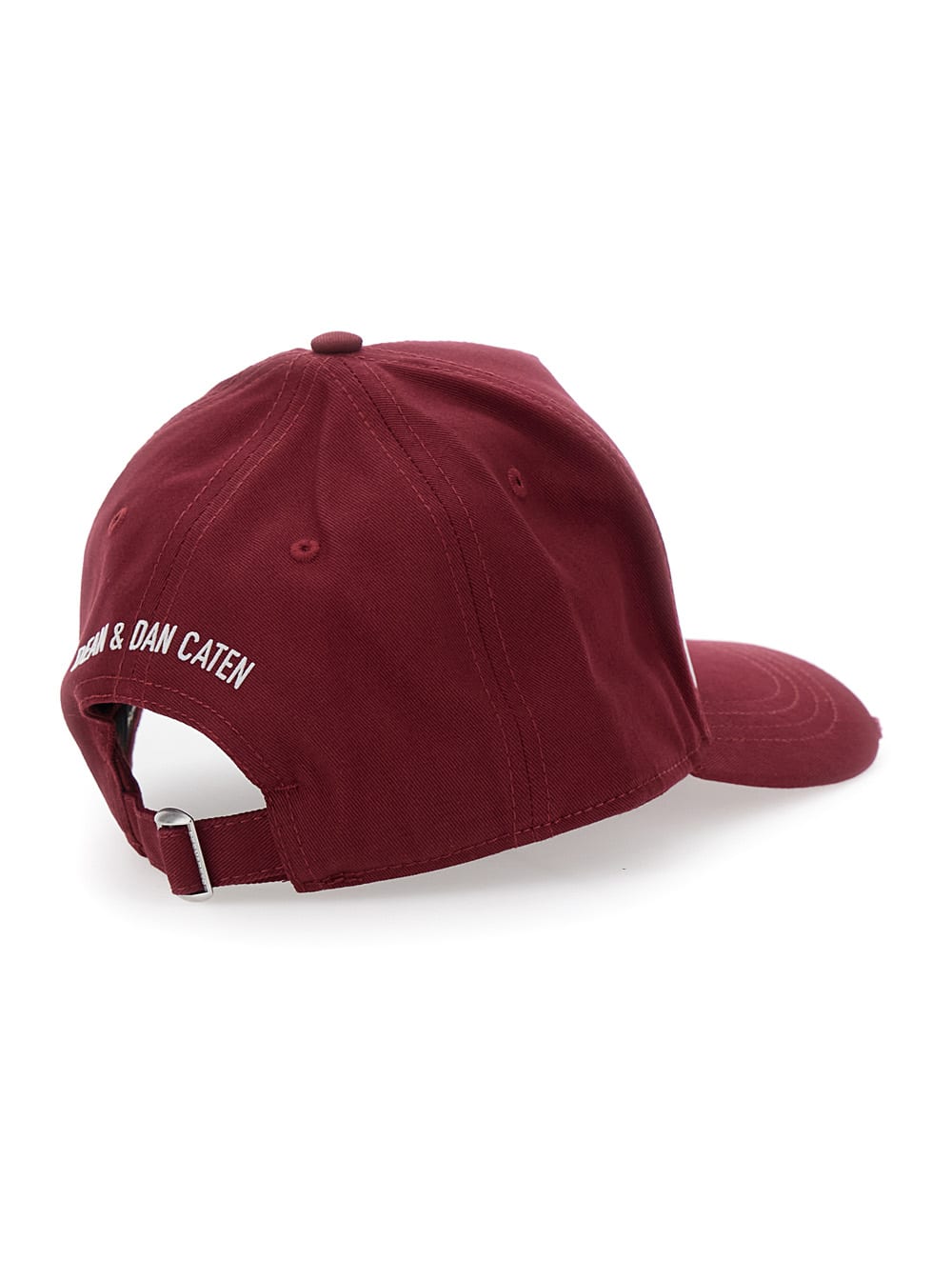 Dsquared2 Red Baseball Cap With Maxi Logo Print On The Front And Logo Lettering On The Rear In Cotton Man