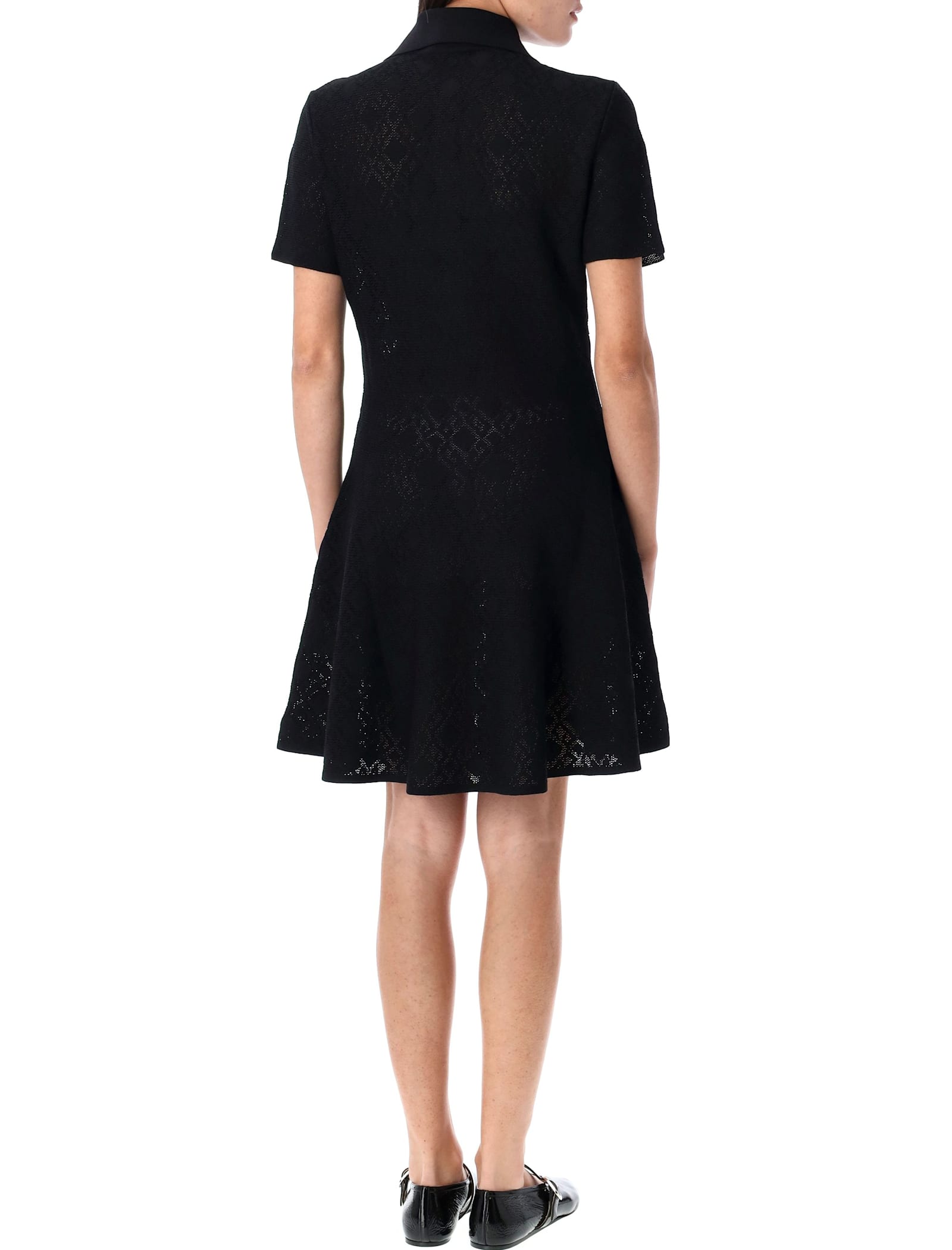 Givenchy Robe Polo En Jacquard Monogramme 72 In Black
