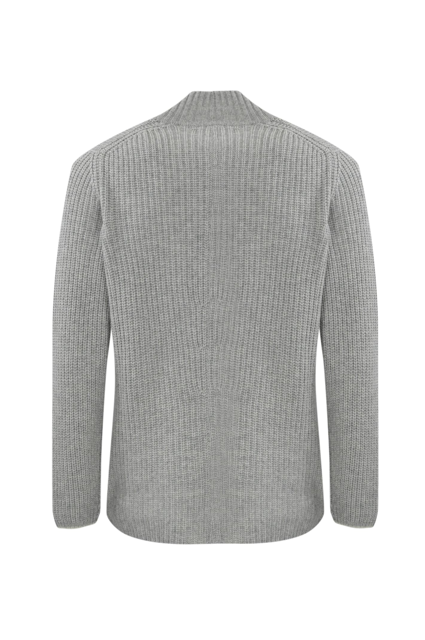 Shop Brunello Cucinelli Wool And Cashmere Cardigan In Grigio