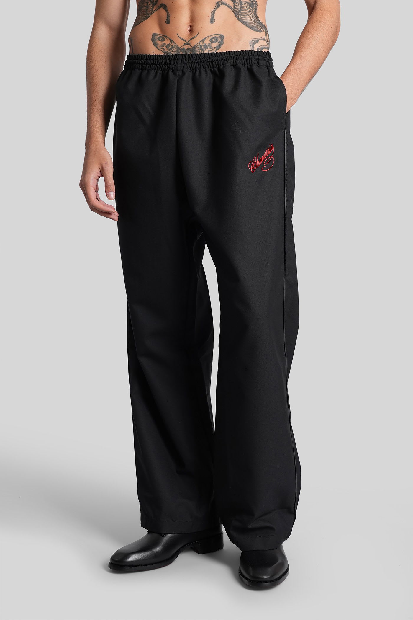 Willy Chavarria Ruff Rider Pant Pants In Black Wool In Black
