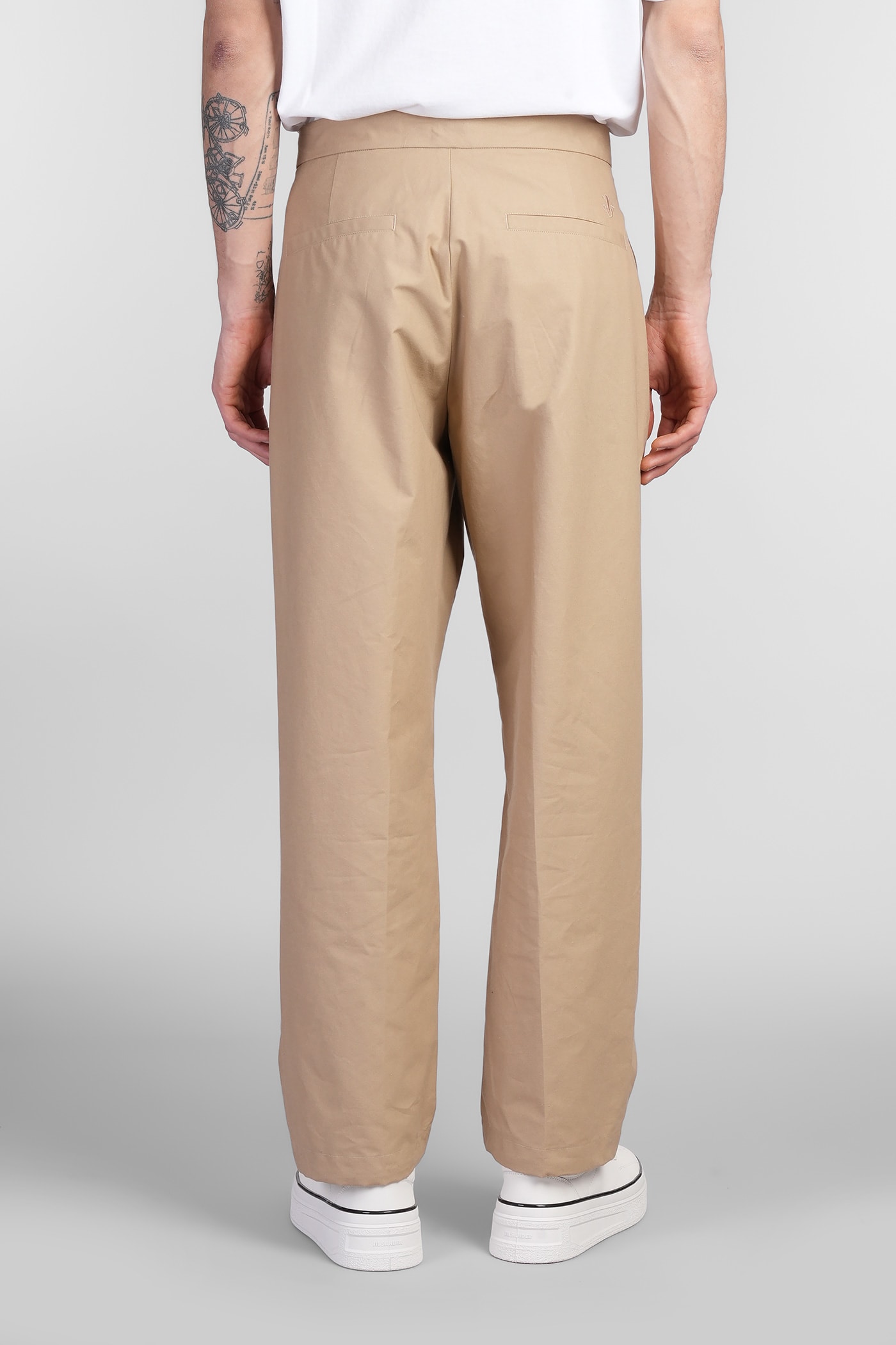 Jil Sander Pants In Beige Cotton