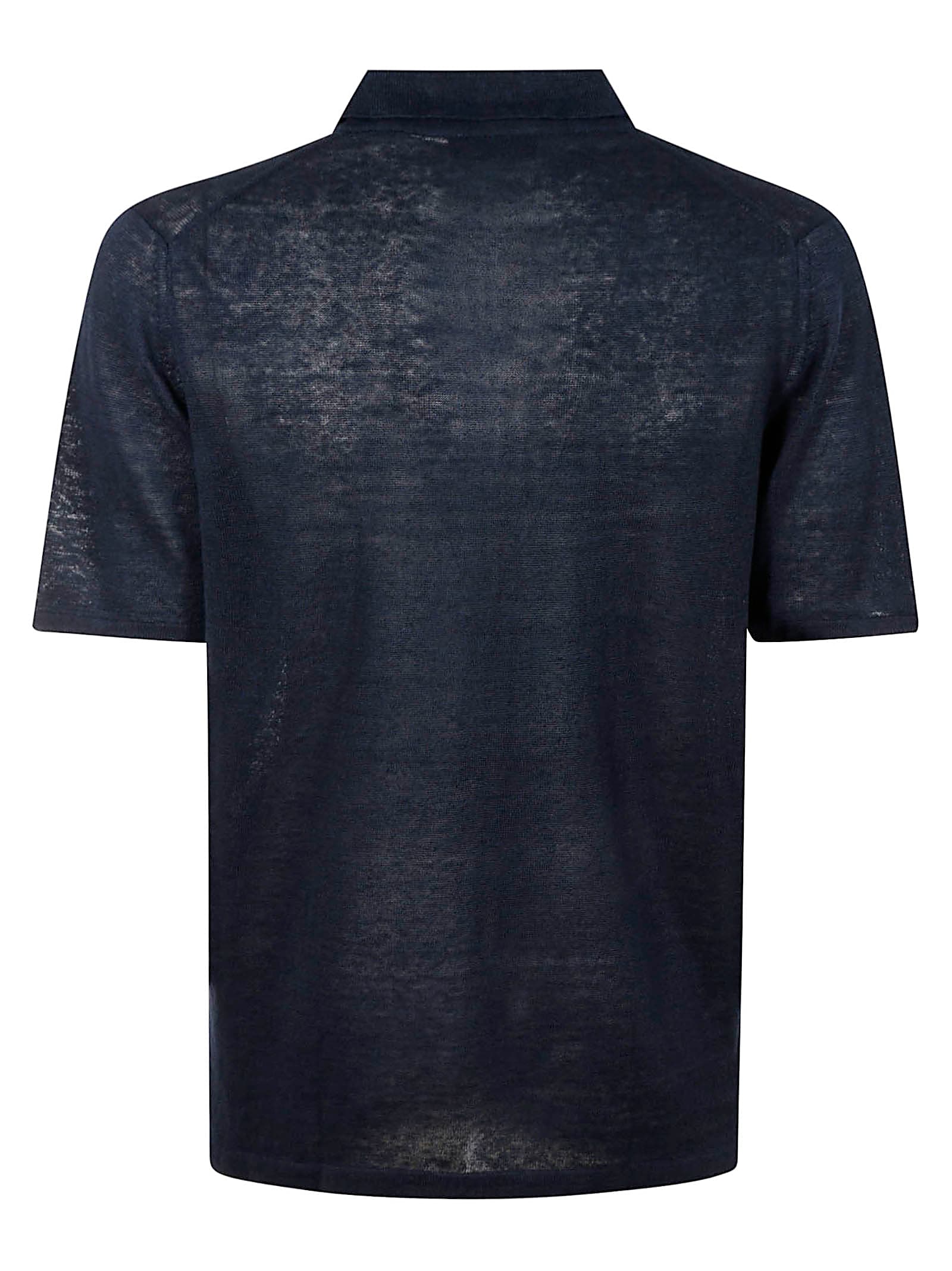 Roberto Collina Polo Ss In Blue