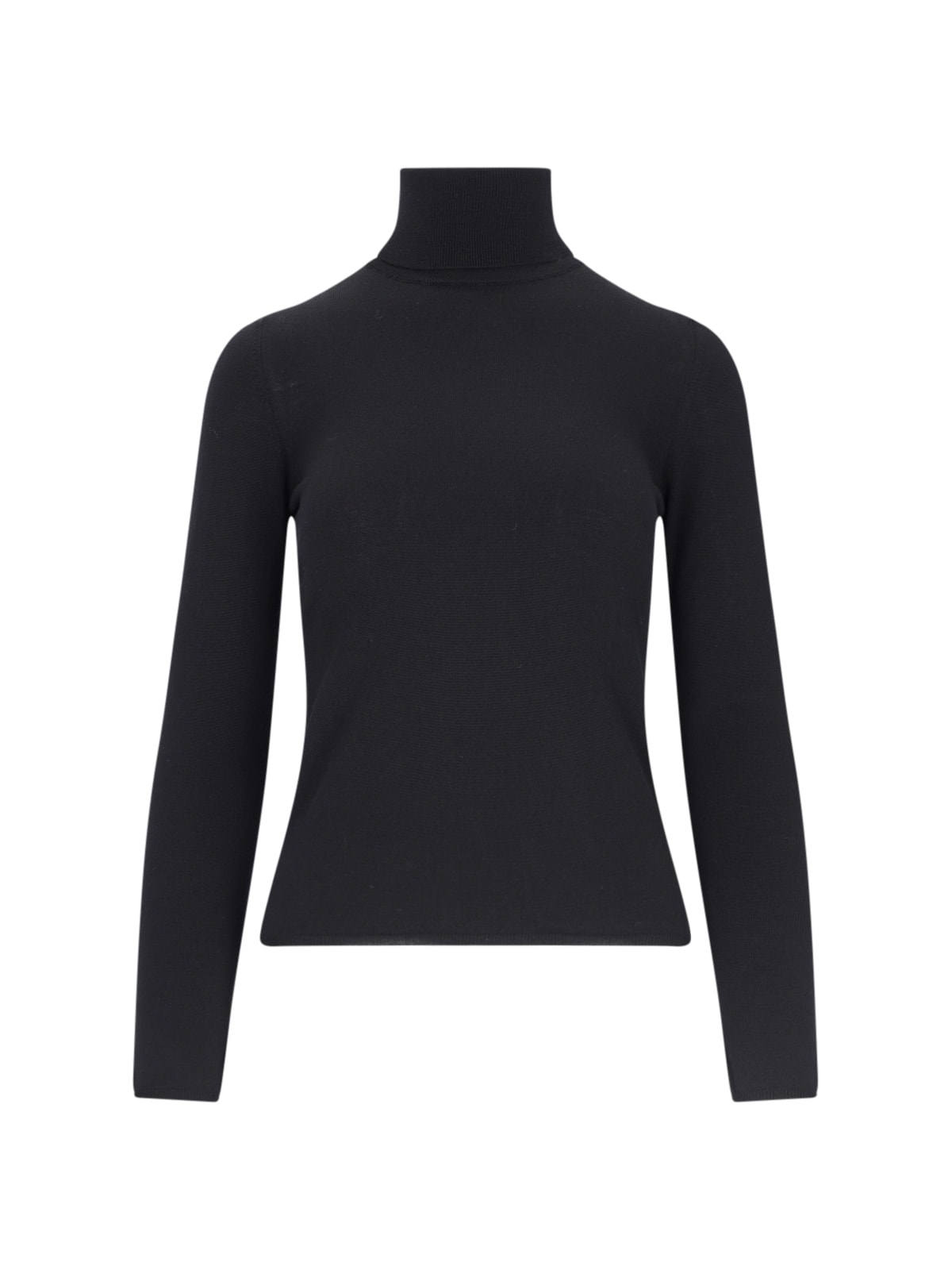 Shop Zanone Classic Turtleneck In Black