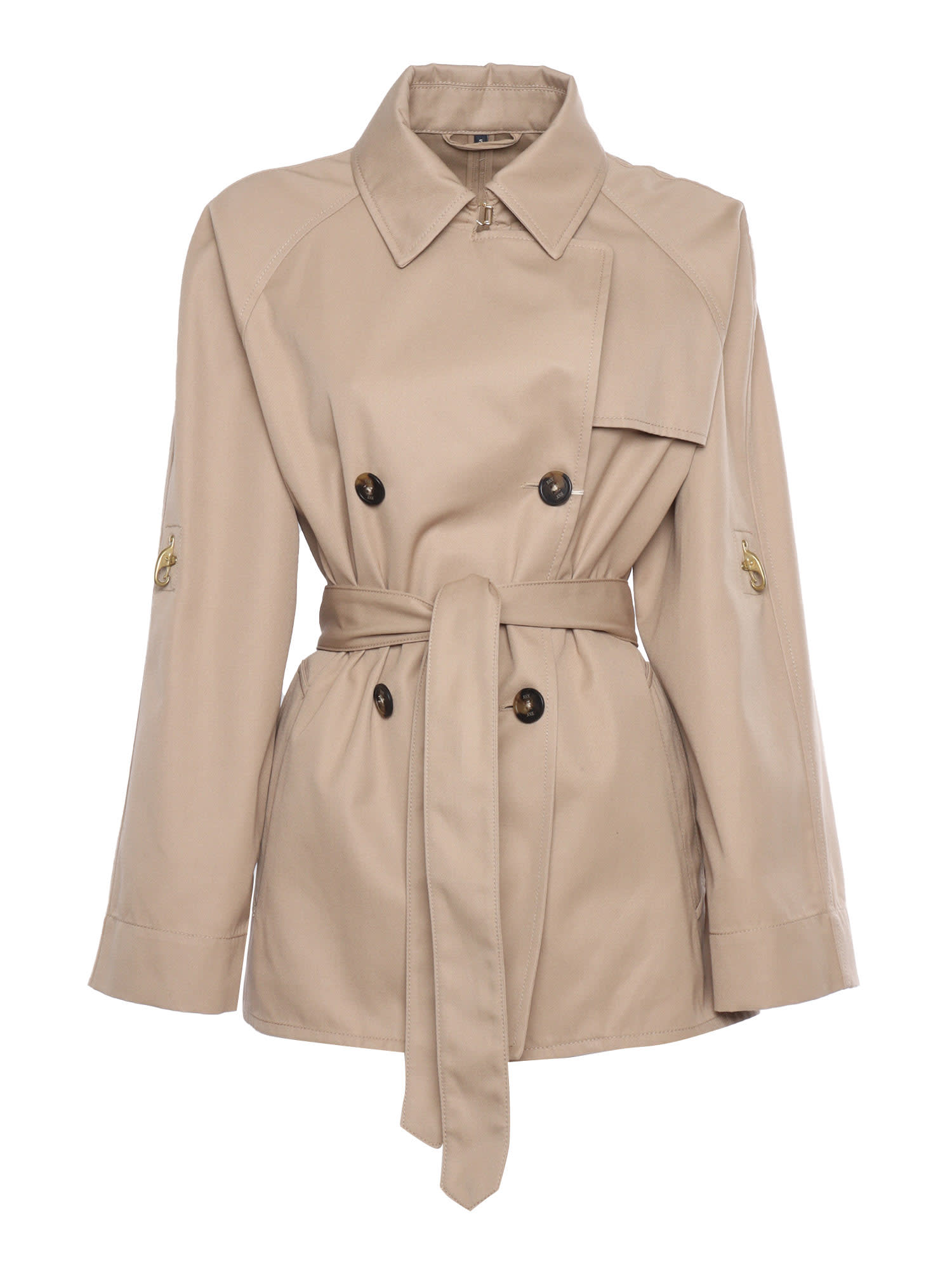 FAY SHORT DOUBLE-BREASTED TRENCH COAT