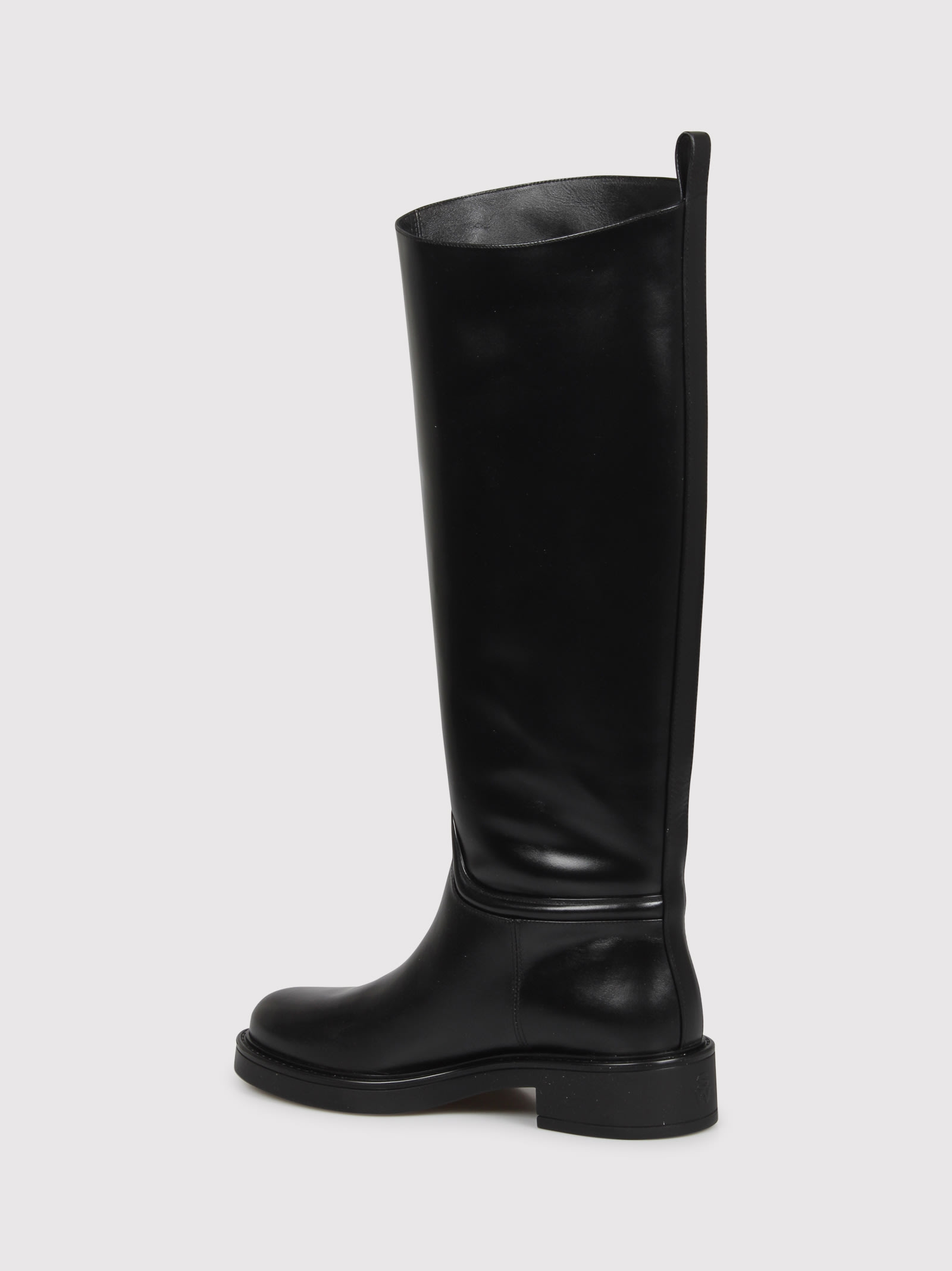 Shop Stuart Weitzman Celia Riding Boot In Black