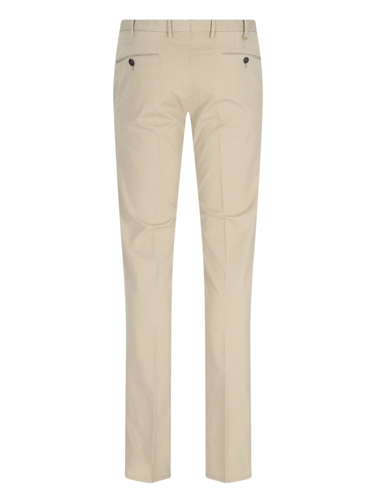 Pt Torino Epsilon Cotton Trousers In Beige