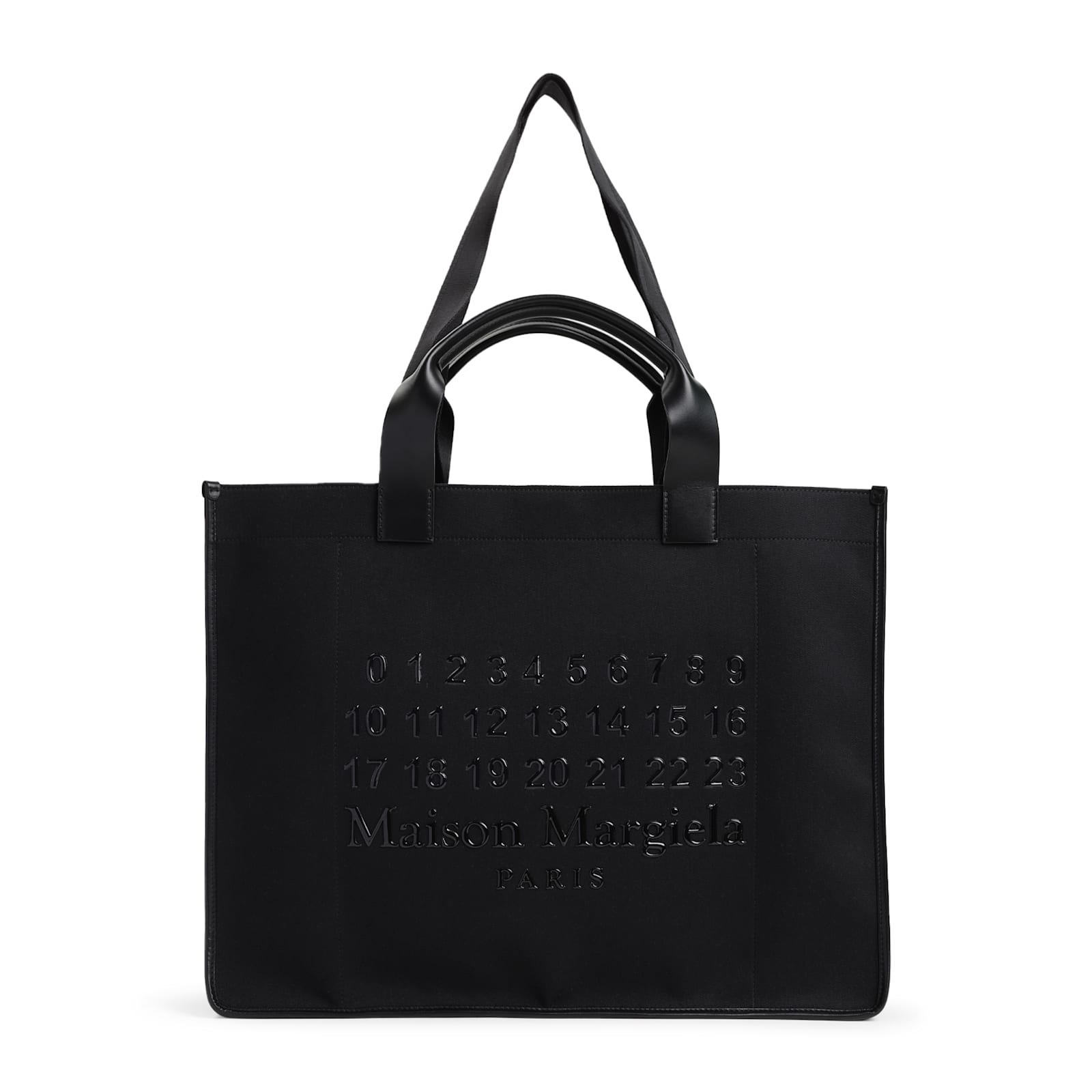 Maison Margiela Cabas Large Shopping Bag In Black Black