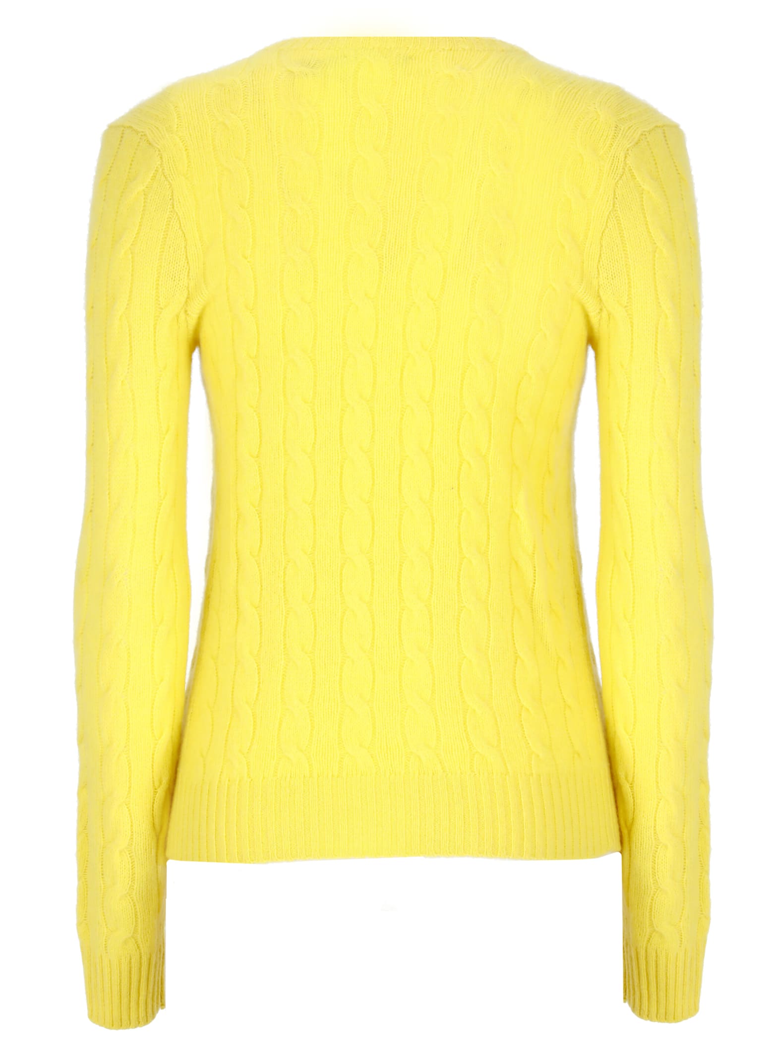 Shop Ralph Lauren Wool Sweater In Yellow