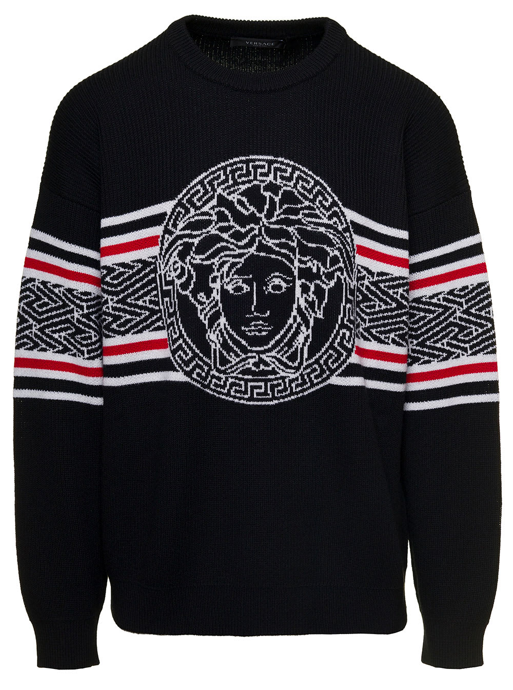 Versace Maglia Logo Medusa In Black | ModeSens