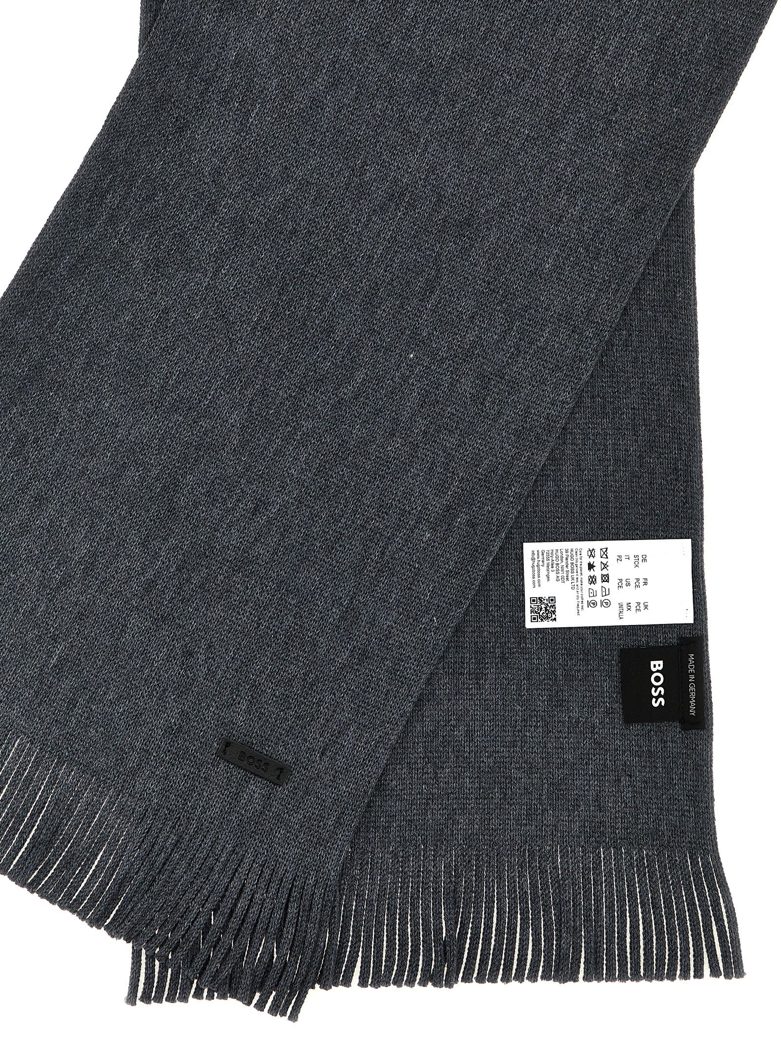 Hugo Boss Albas Scarf In Gray