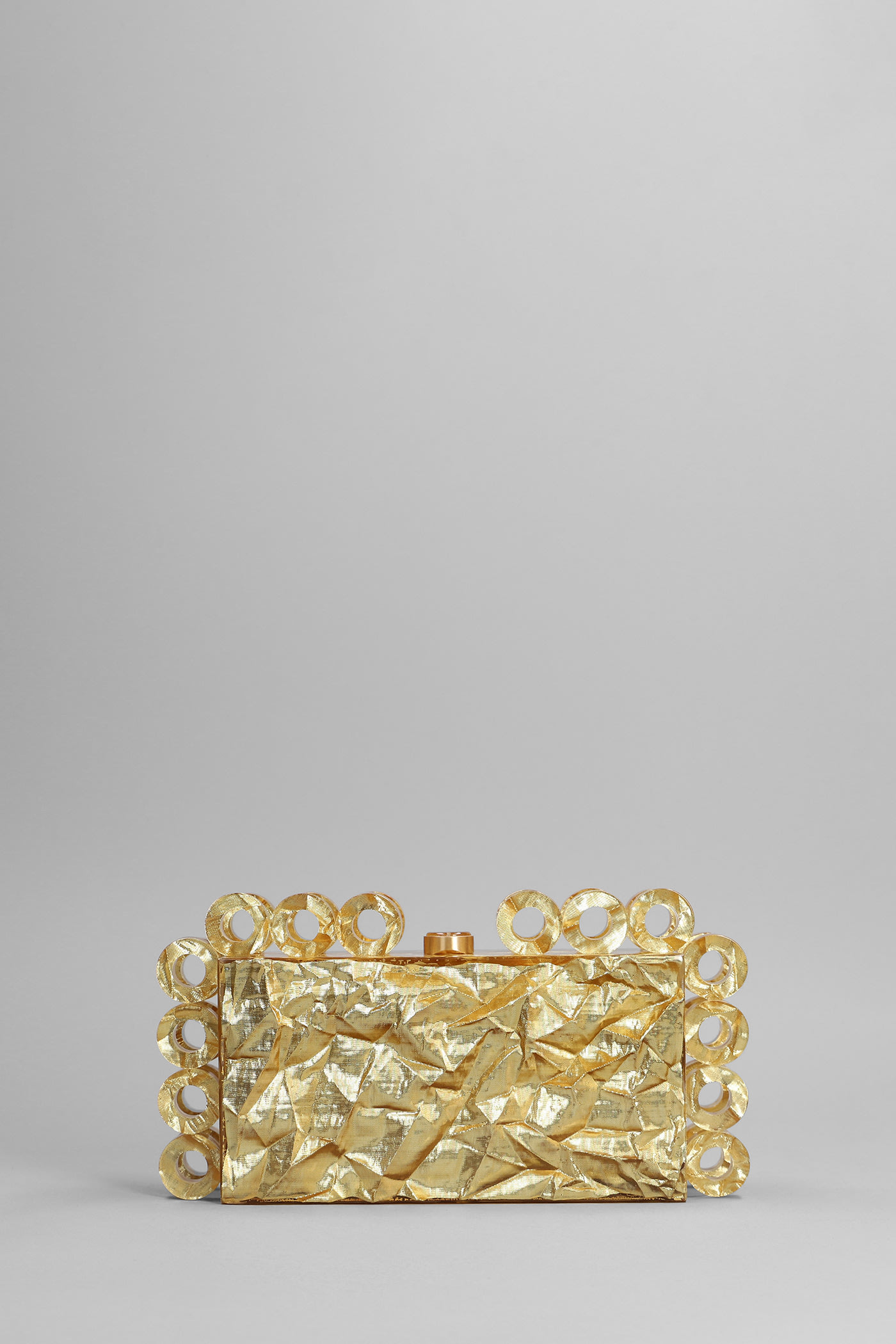 Cult Gaia Harlow Hand Bag In Gold Acrylic
