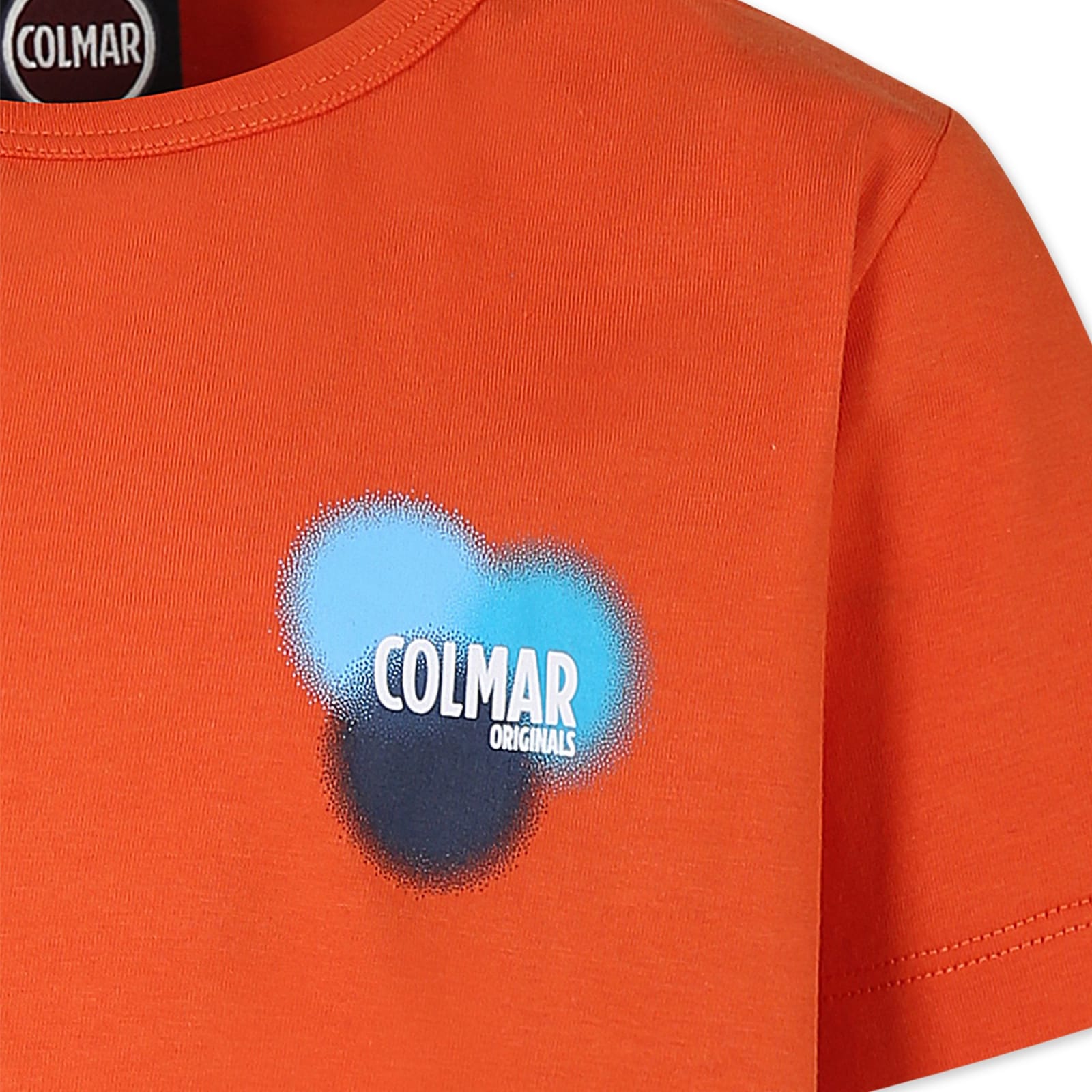 Shop Colmar Orange T-shirt For Boy With Logo