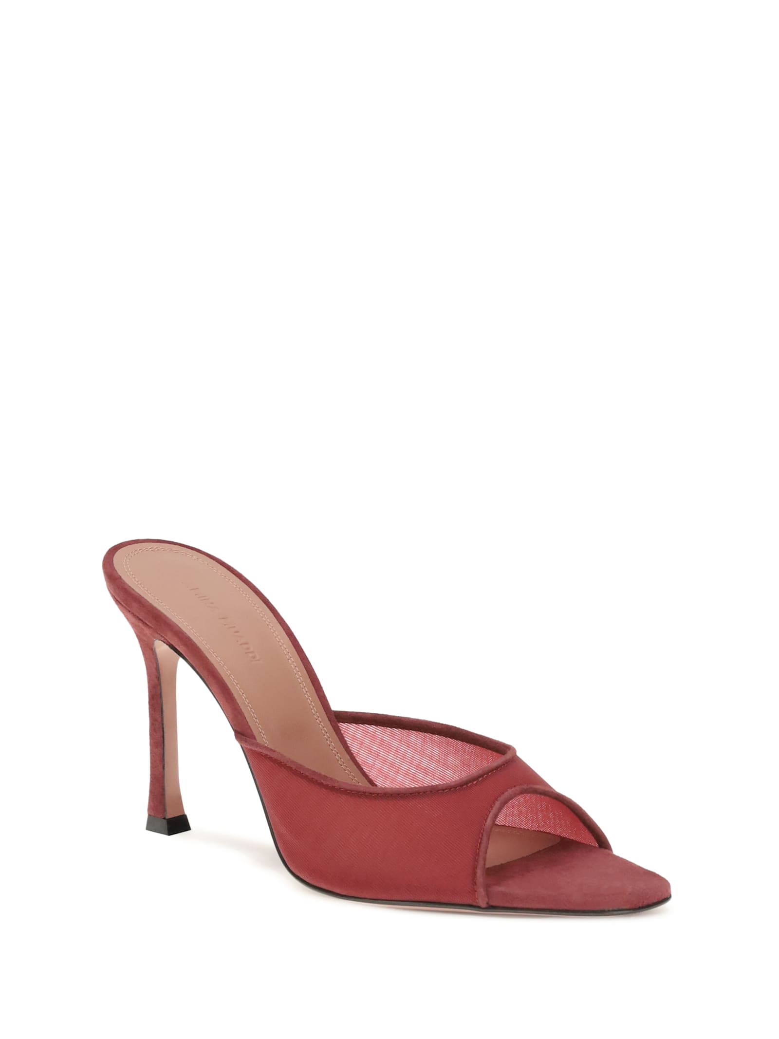 Amina Muaddi Women Alexa Sandals In Burgundy