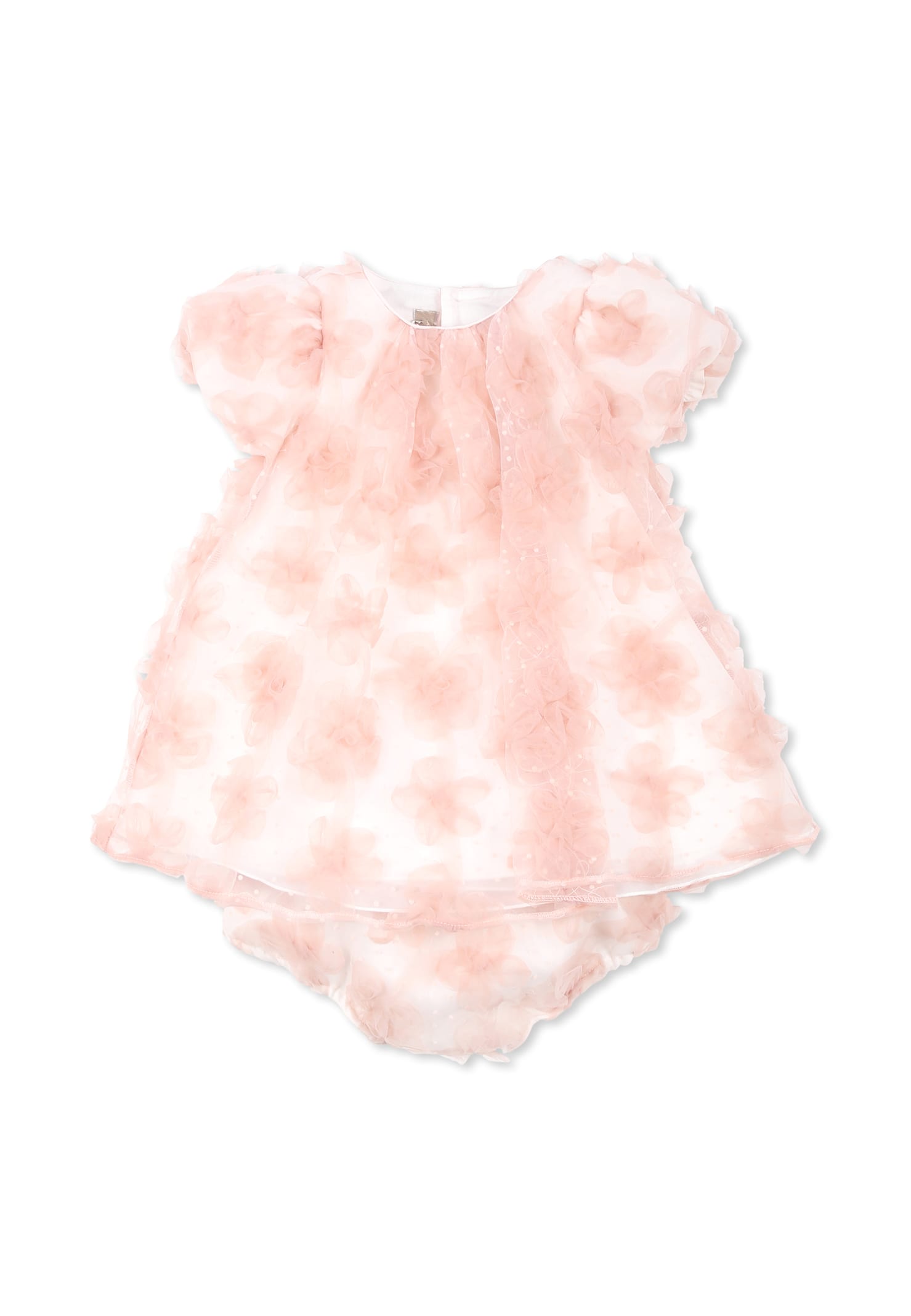 La Stupenderia Pink Dress For Baby Girl In Pink