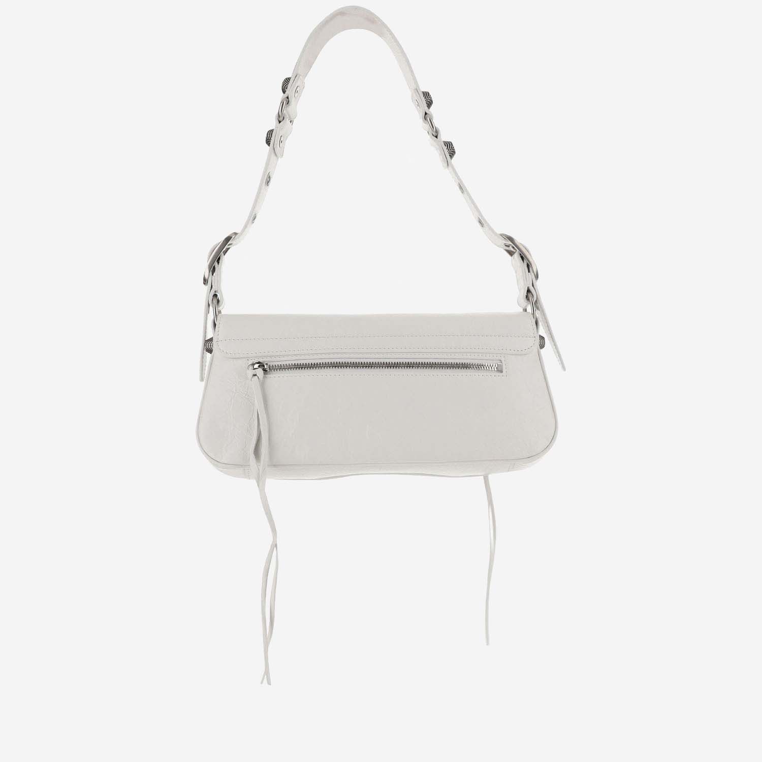 Shop Balenciaga Le Cagole Shoulder Bag Small In White