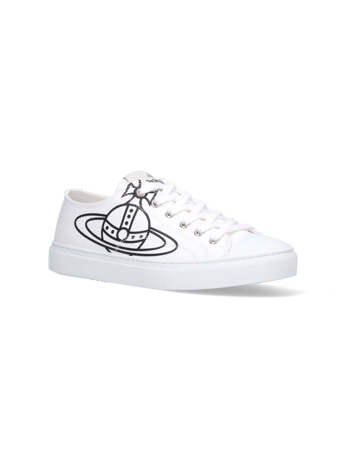 Shop Vivienne Westwood Plimsoll Low Top 2.0 Sneakers In White