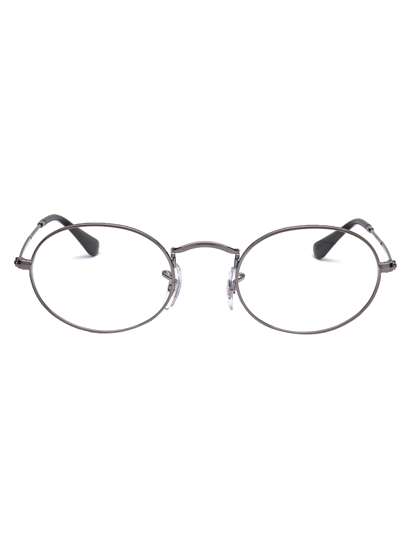 Ray Ban Oval Glasses In 2502 Gunmetal