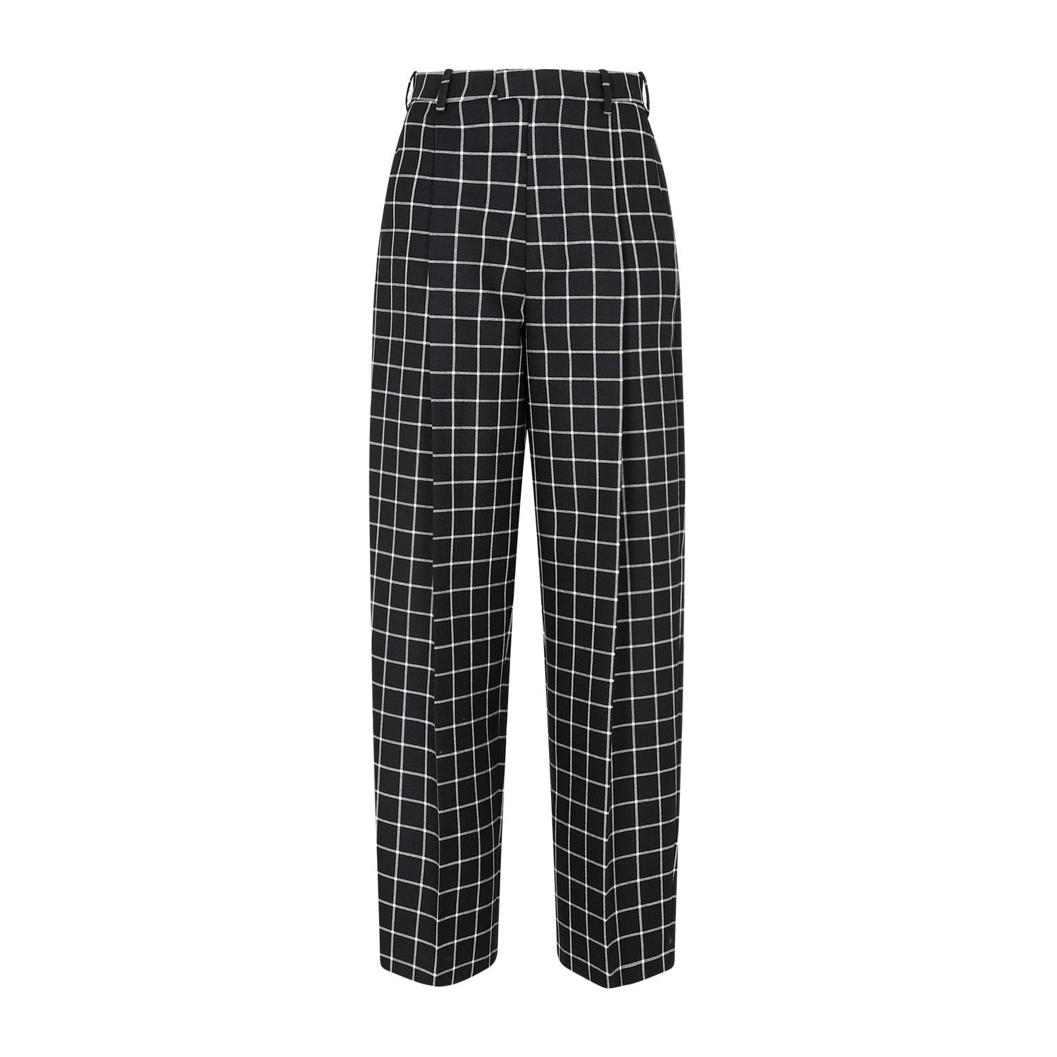 Shop Marni Wool Straight Pants In Black