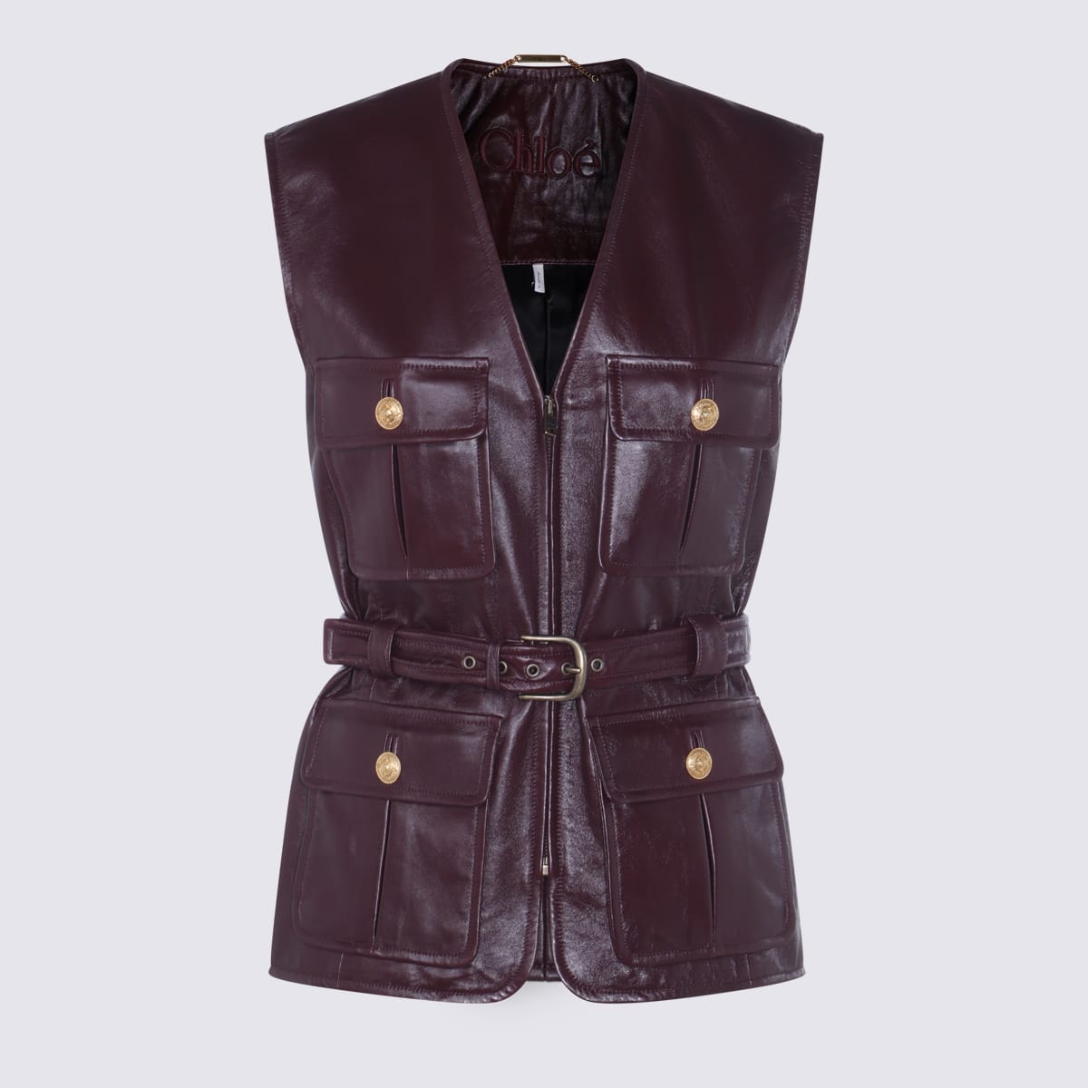 Chloé Brown Leather Jacket