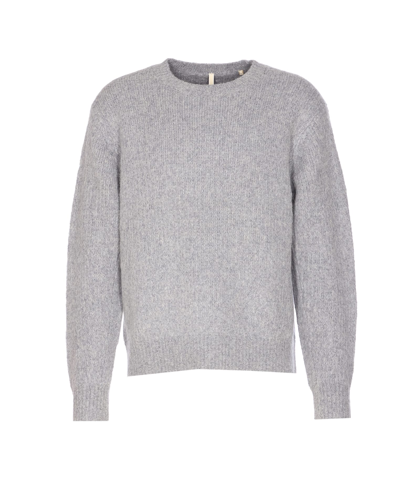 Sunflower Regular Fit Long Sleeve Knit Sweater In Gray