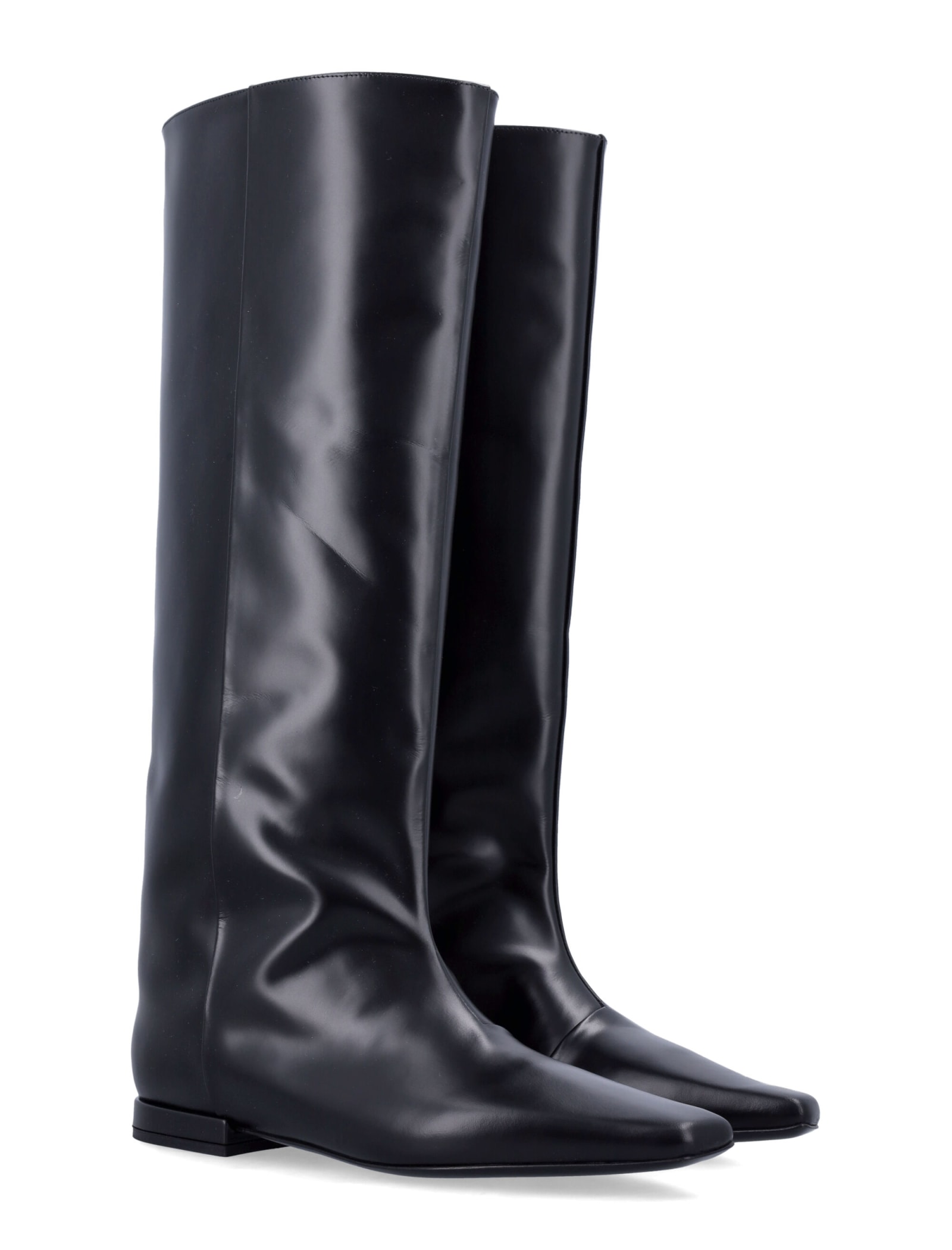 Shop Loulou Studio Lirone Boots In Black