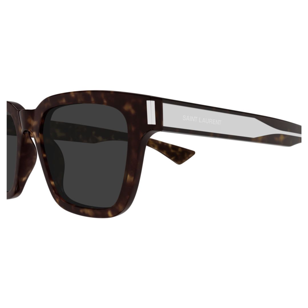 Saint Laurent Sl 790002 Havana Crystal Grey In Brown
