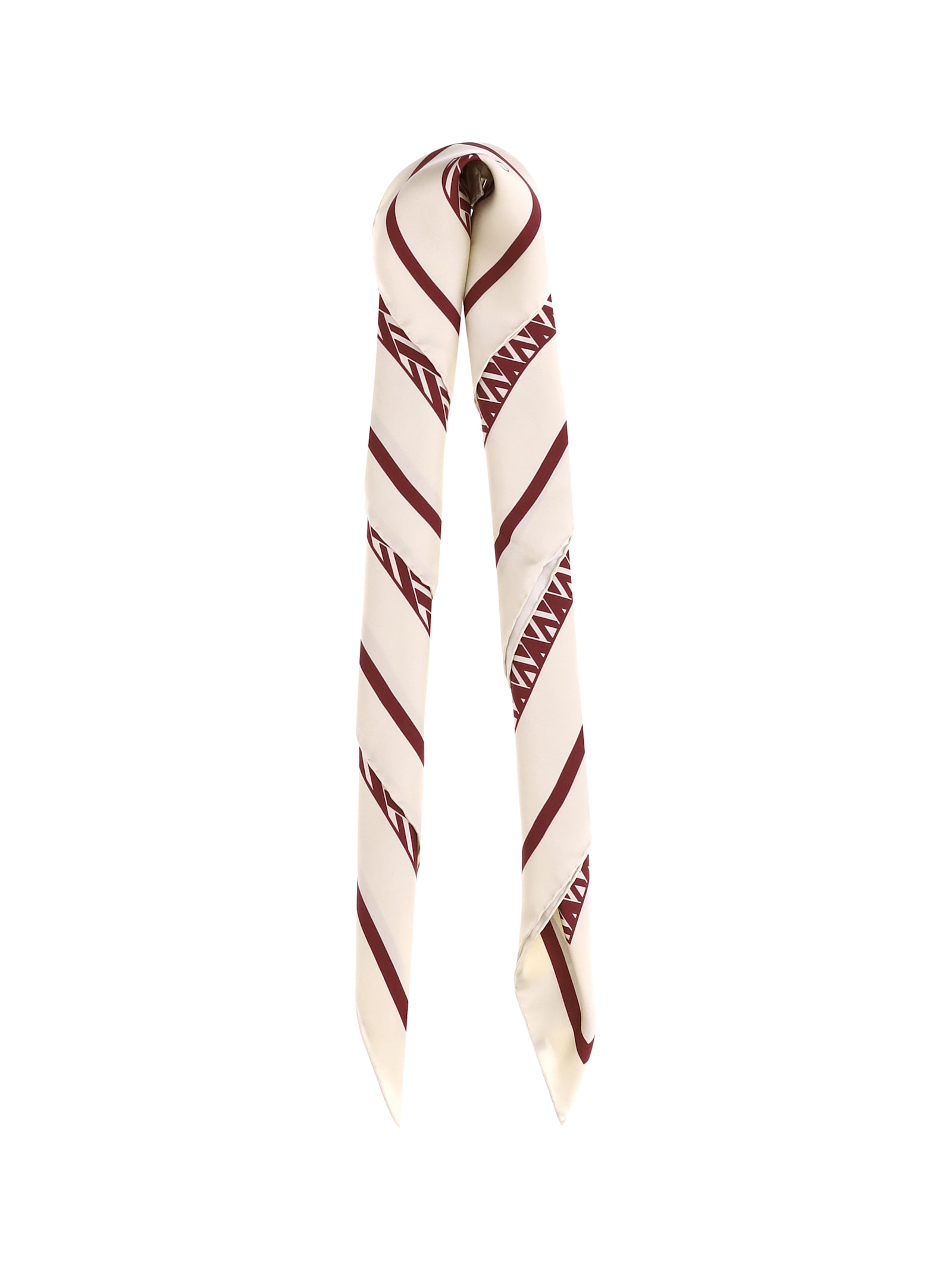 Valentino Garavani Women Toute La V Silk Scarf In Red