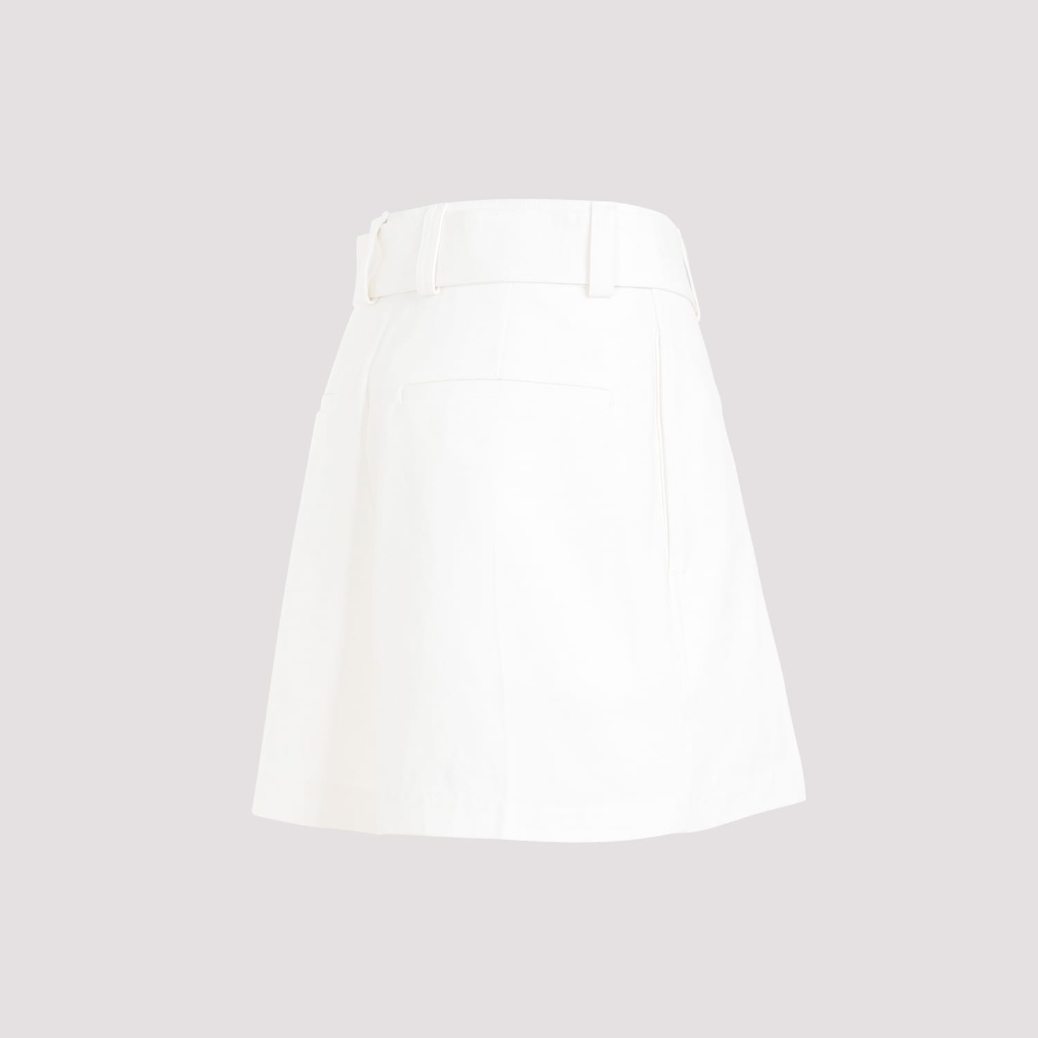 Shop Jil Sander Mid Waist Shorts In Optic White