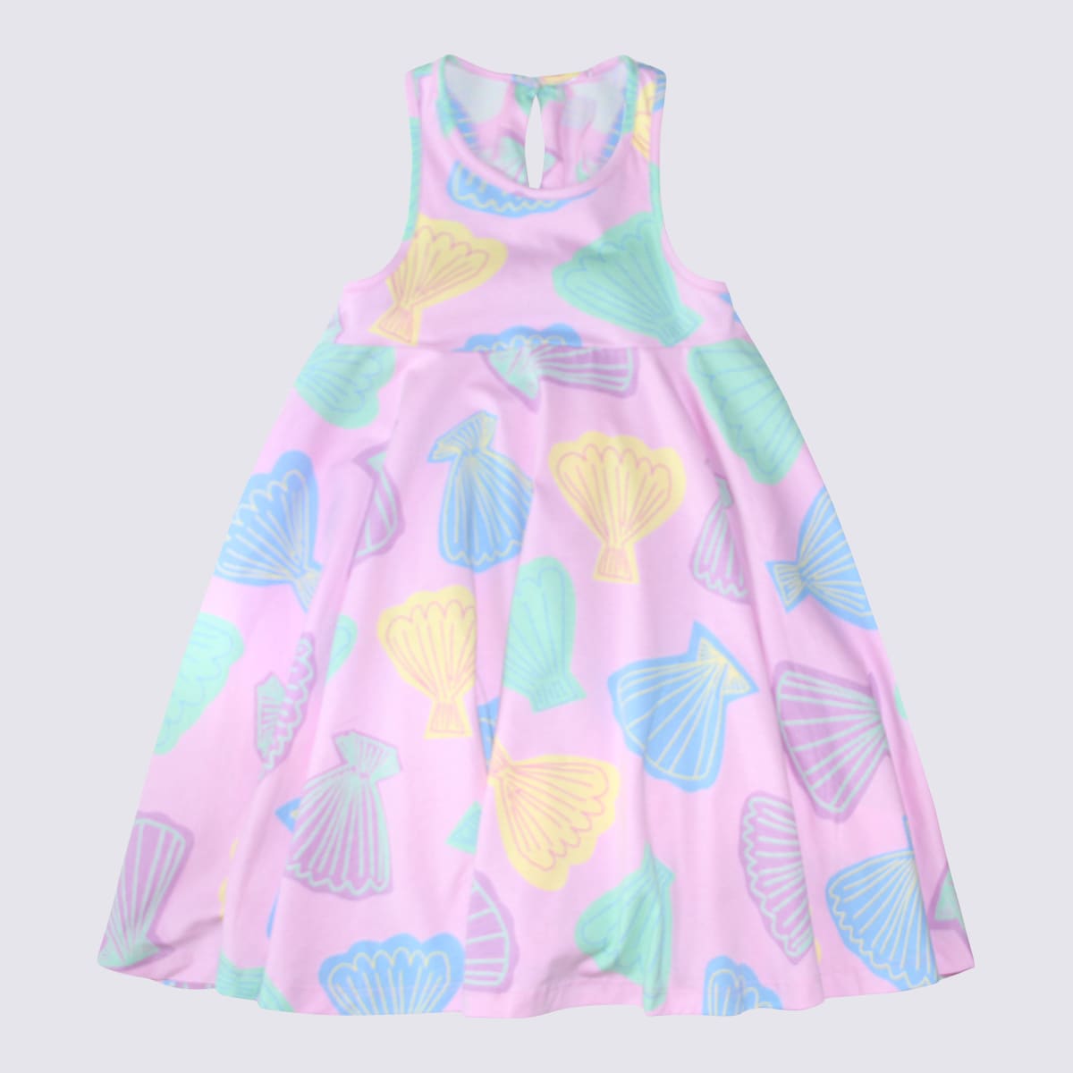 Stella Mccartney Kids' Multicolour Cotton Dress In Rosa/multi