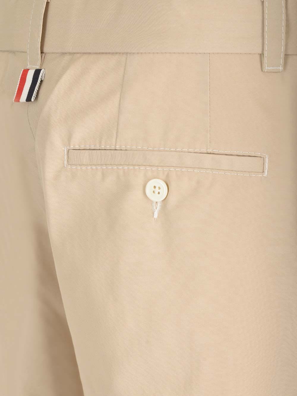 Shop Thom Browne Typewriter Cloth Trousers In Khaki