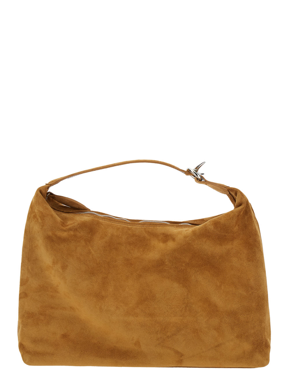 pillow Pouch Brown Handbag In Suede Woman
